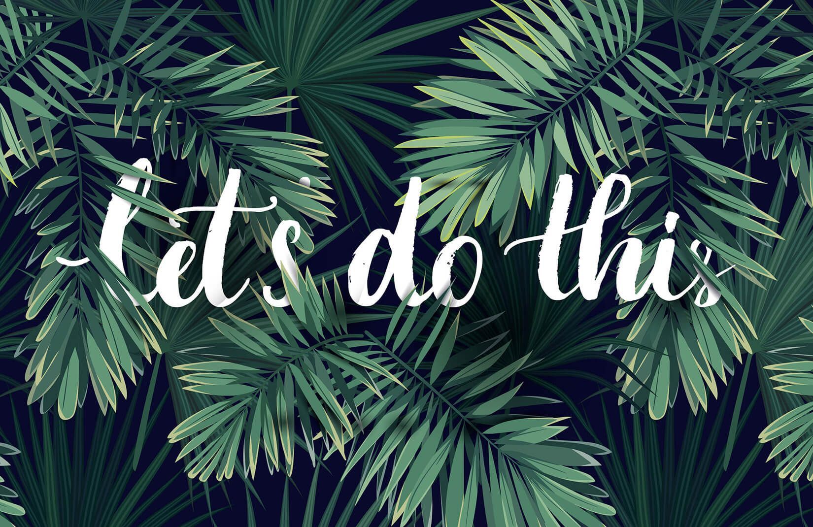 Let's do this with palm leaves - Tropical