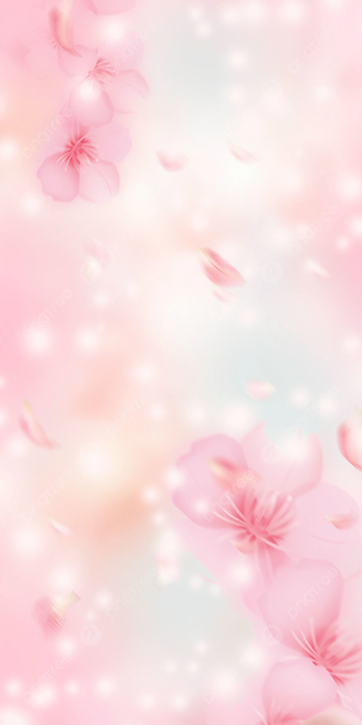 A pink flower background with bokeh - Sunshine