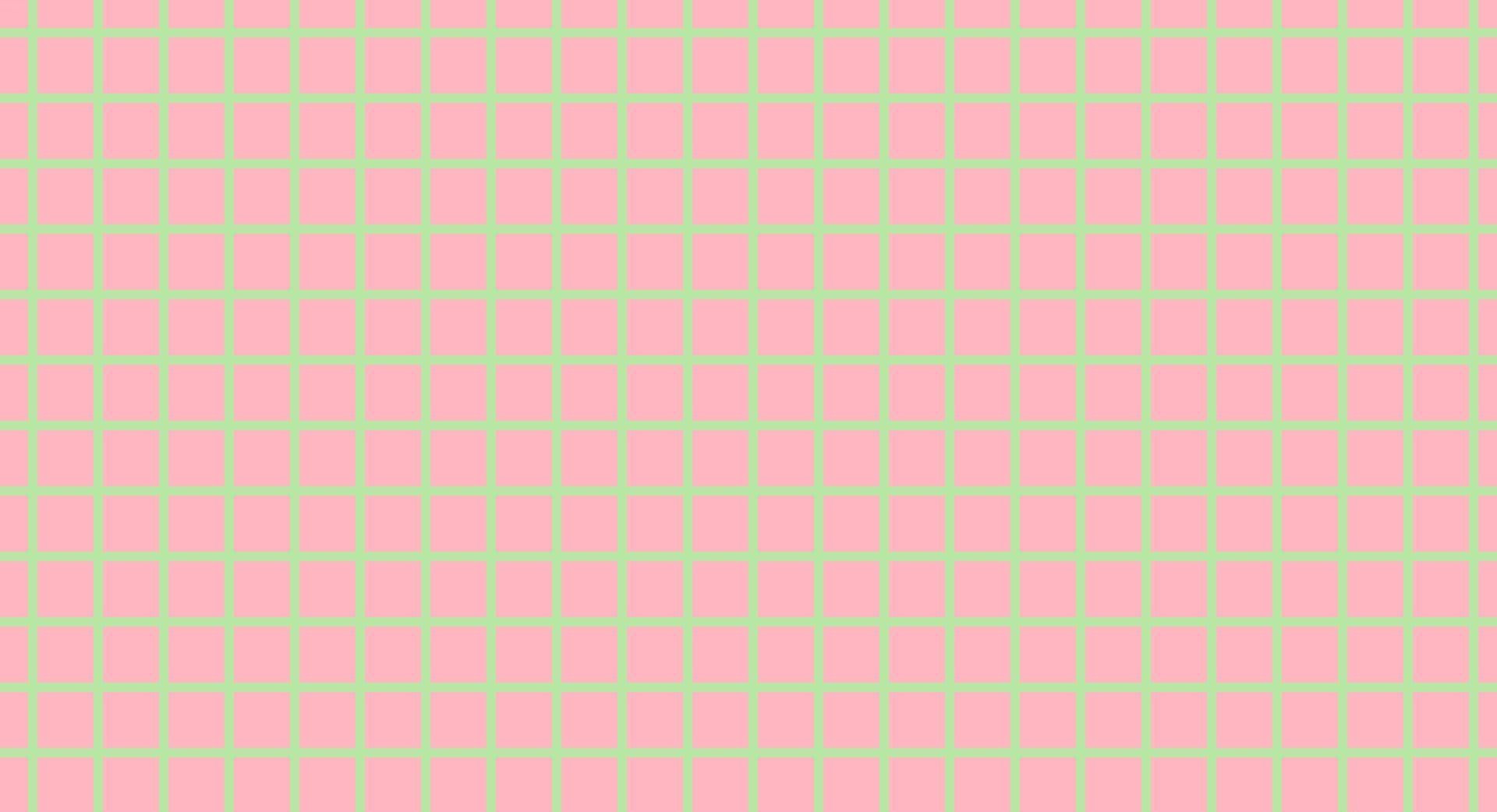 A grid of light green lines on a pink background - Soft pink, light pink