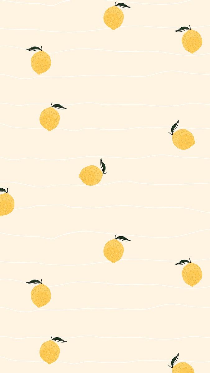 Pattern Seamless Lemon Image Wallpaper