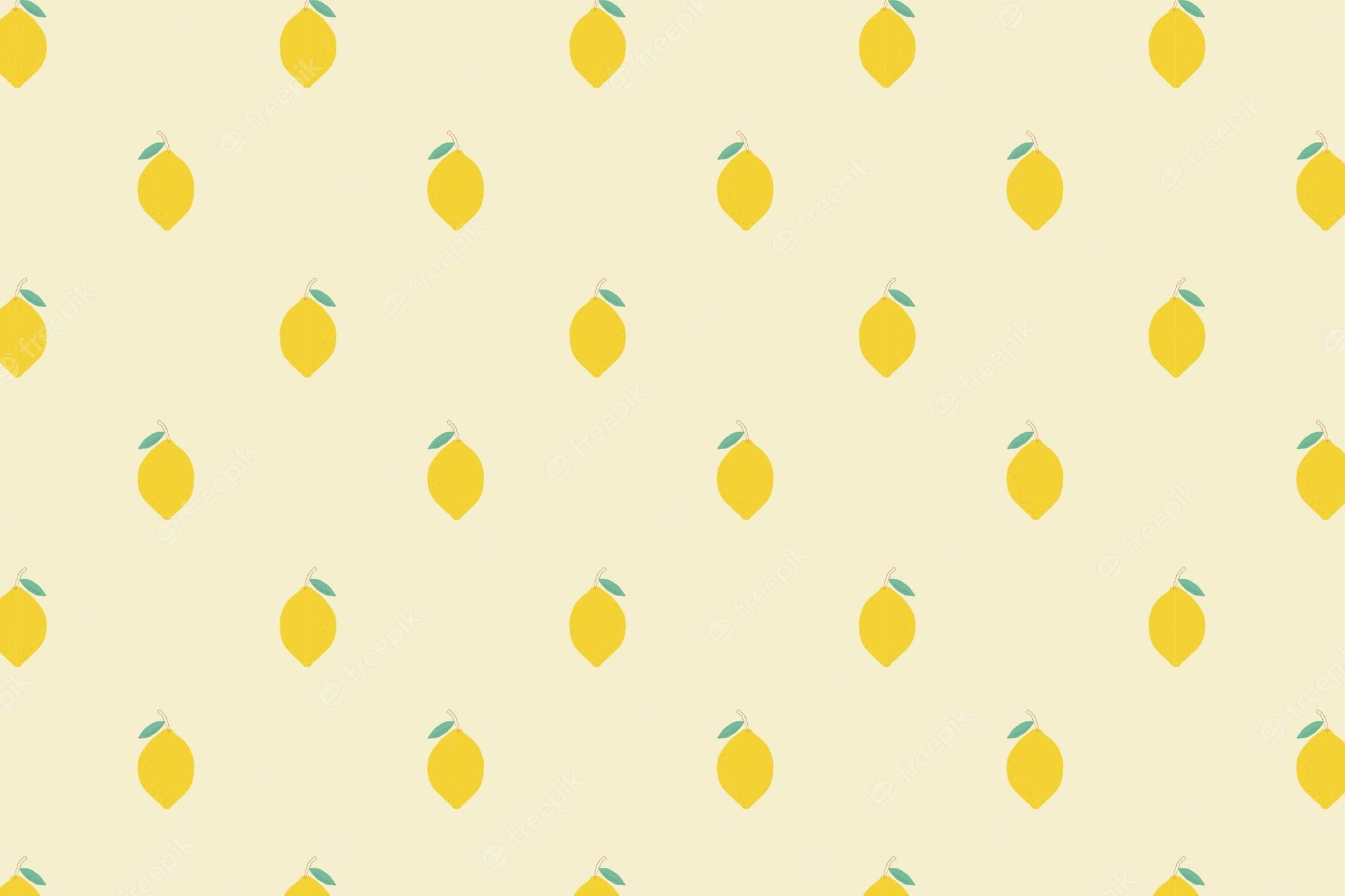 A yellow pattern with lemons on it - Lemon