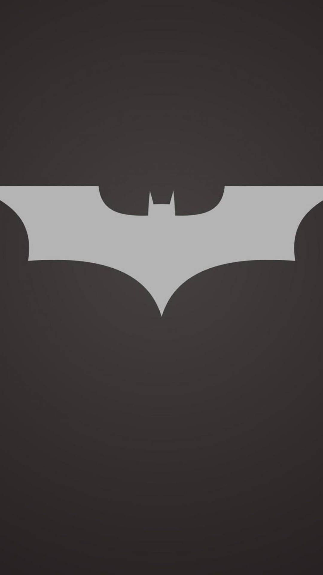 Download Gray Aesthetic Batman Logo Wallpaper