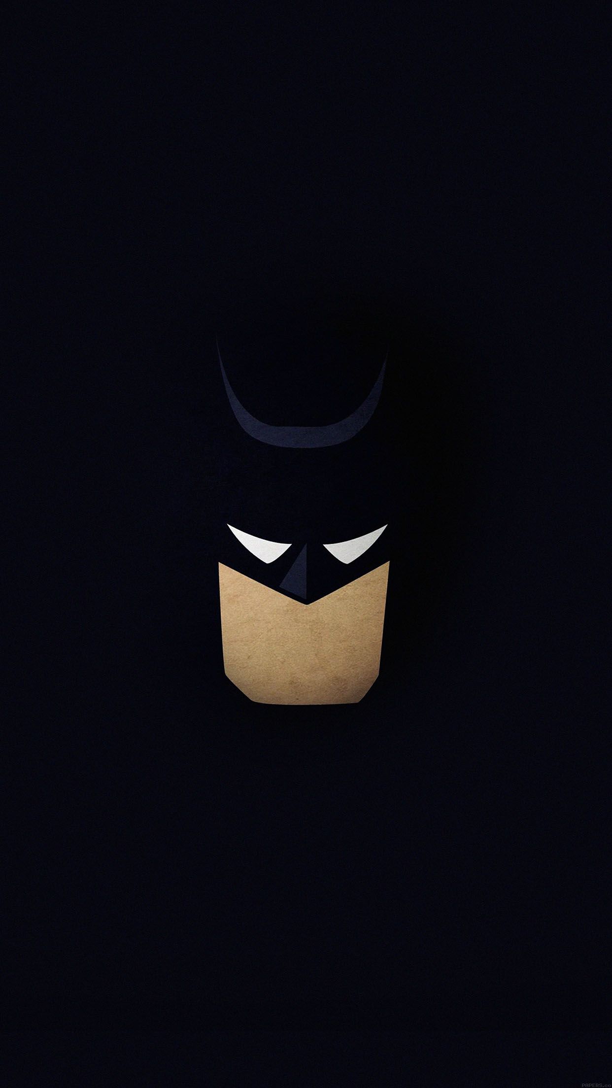 Wallpaper Batman Face Dark Minimal