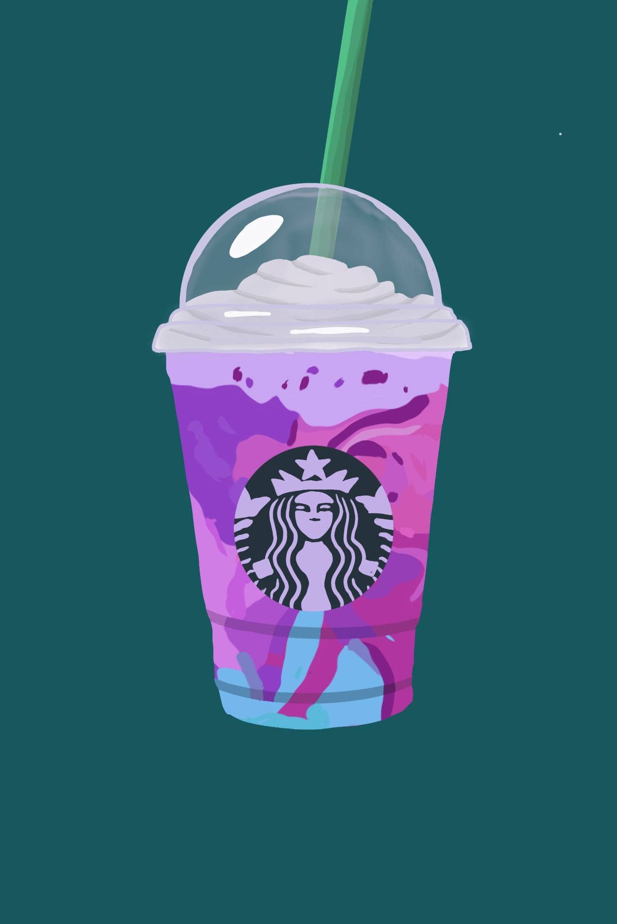 Download Galaxy Starbucks iPhone Wallpaper