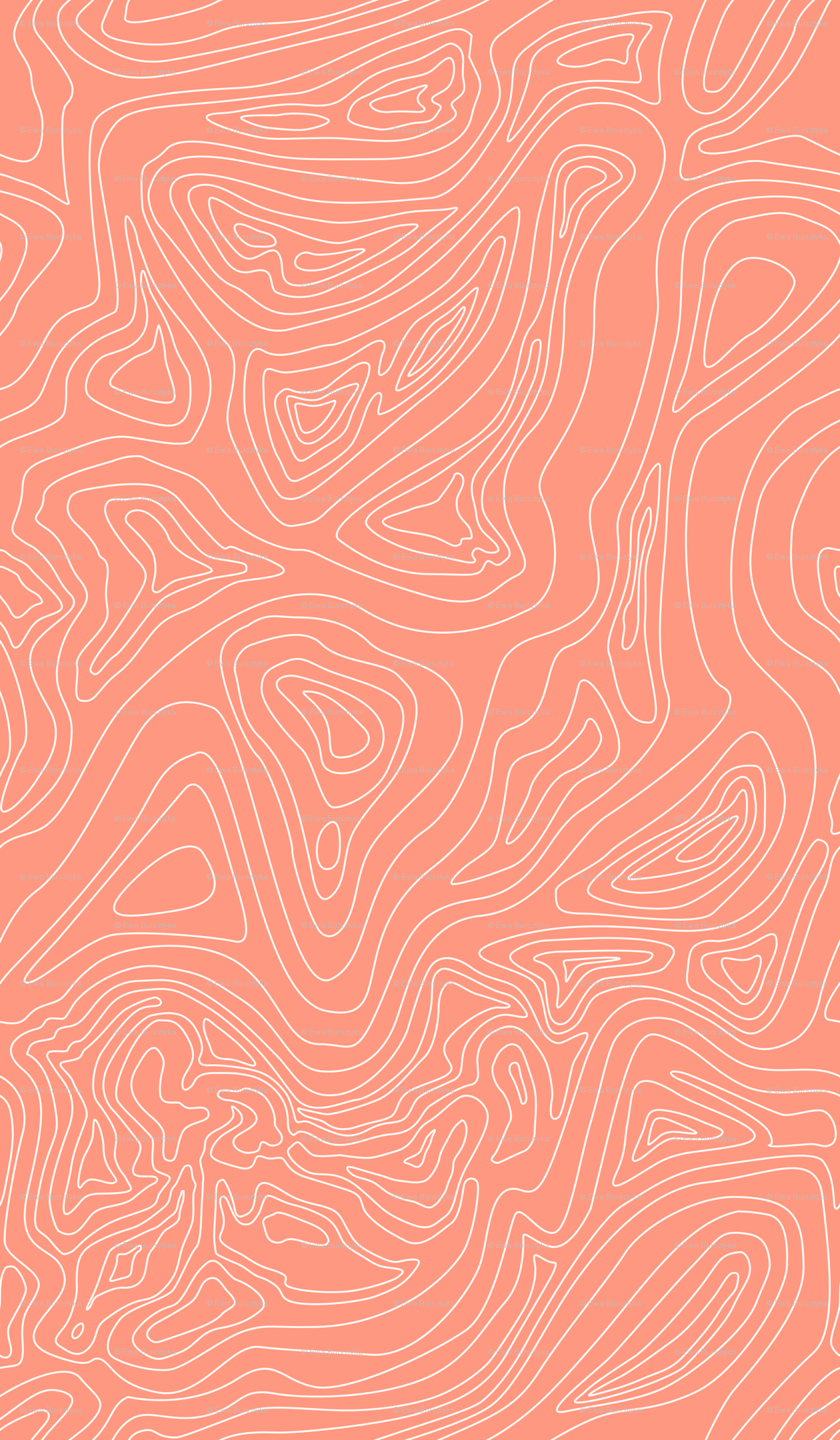 A close up of an orange and white pattern - Coral