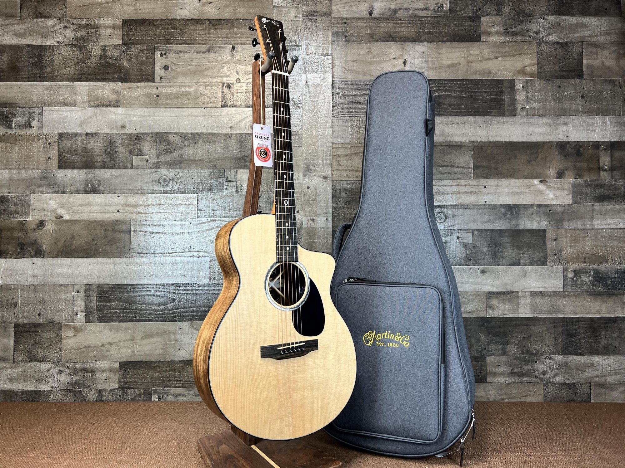 Martin GPCPA4 Grand Performance Acoustic Guitar with bag on a stand - Guitar