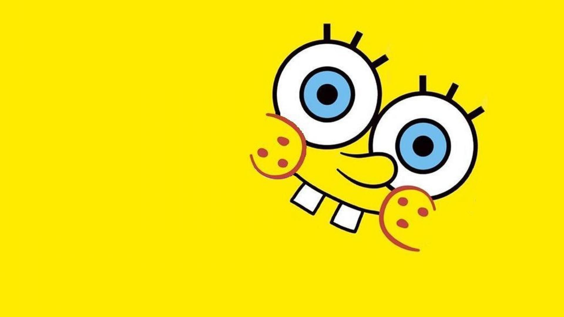 A yellow background with a cartoon face on it - Light yellow