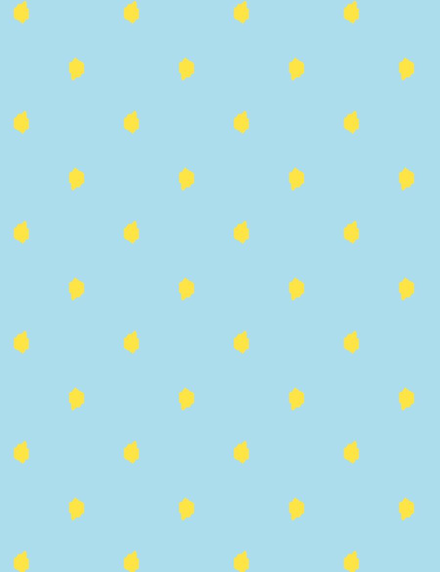 Daffodil / Baby Blue 'Medina Dot' Wallpaper Blue And Yellow Polka Dot Wallpaper