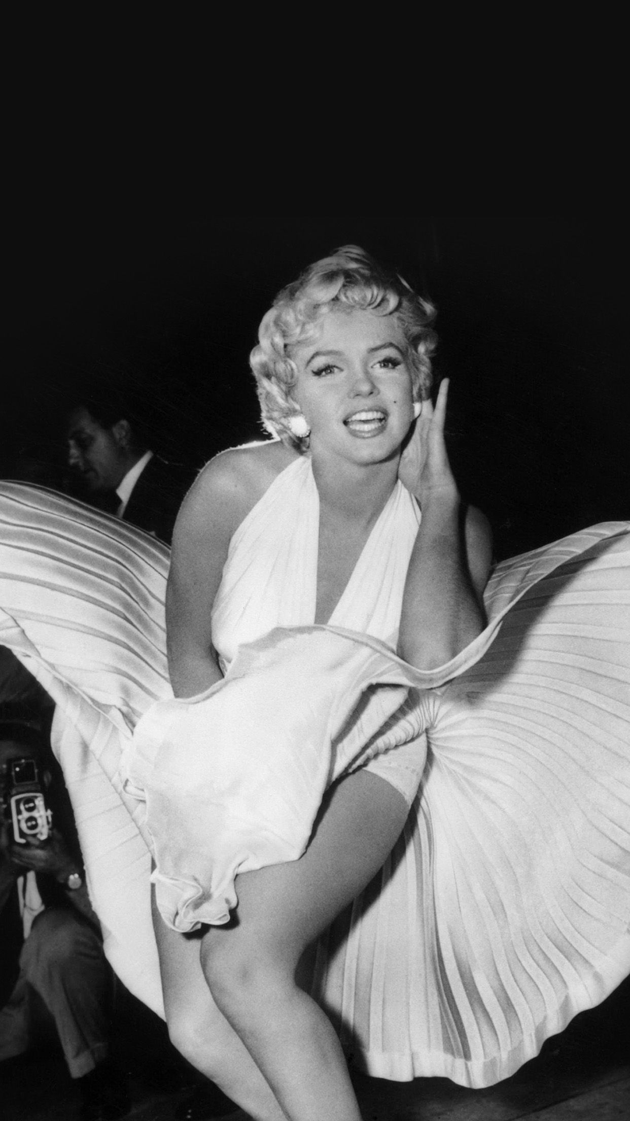 Marilyn Monroe in the iconic white dress from the movie The Seven Year Itch. - Marilyn Monroe
