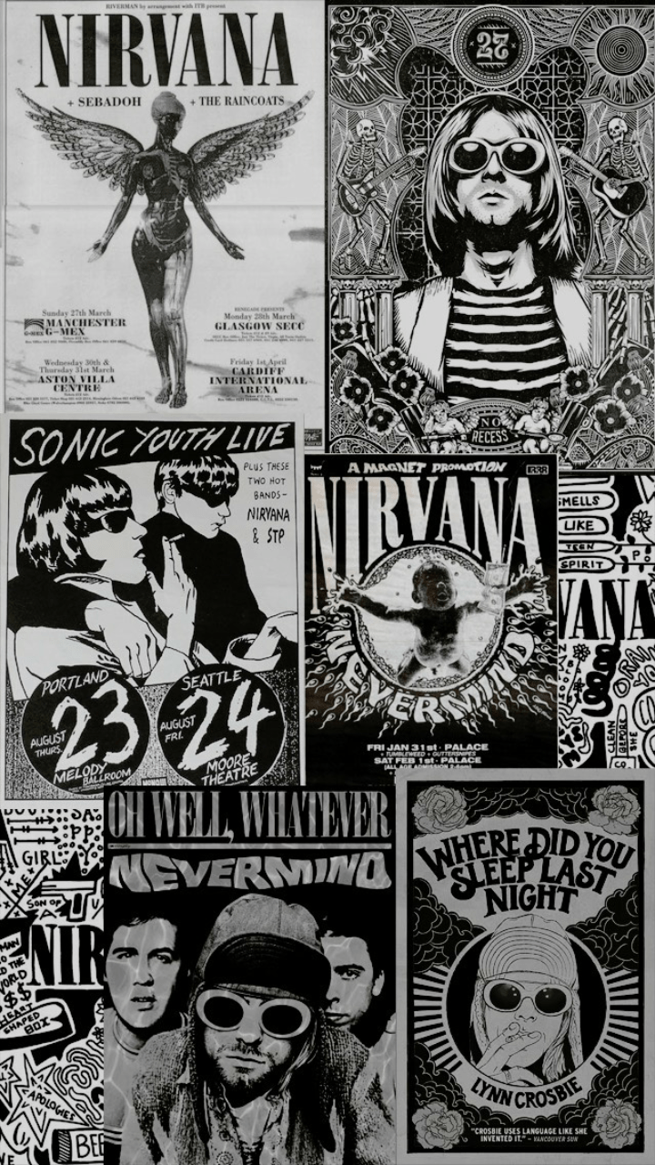 Nirvana. Nirvana wallpaper, Beatles wallpaper, Band posters