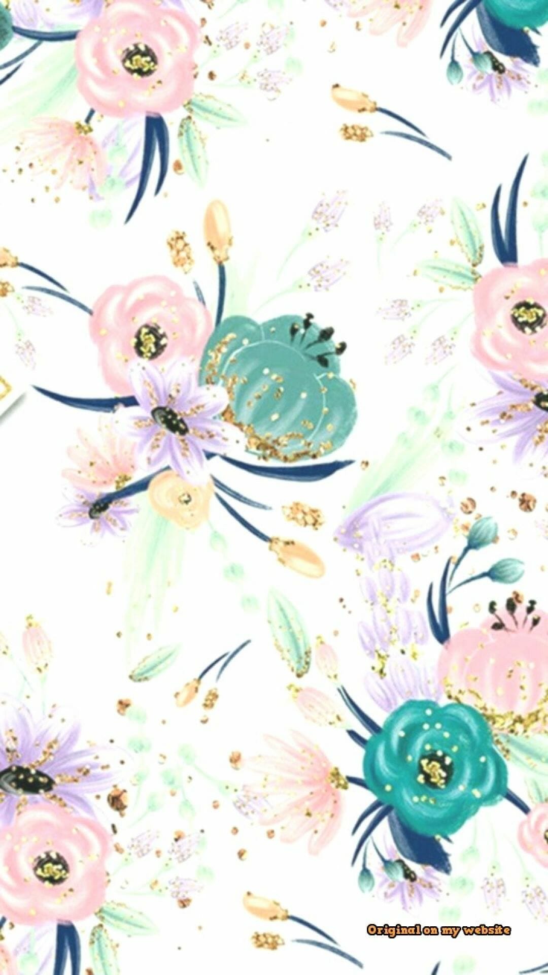 Wallpaper iPhone Aesthetic Spring Flower Pattern / iPhone HD Wallpaper Background Download HD Wallpaper (Desktop Background / Android / iPhone) (1080p, 4k) (1080x1920)