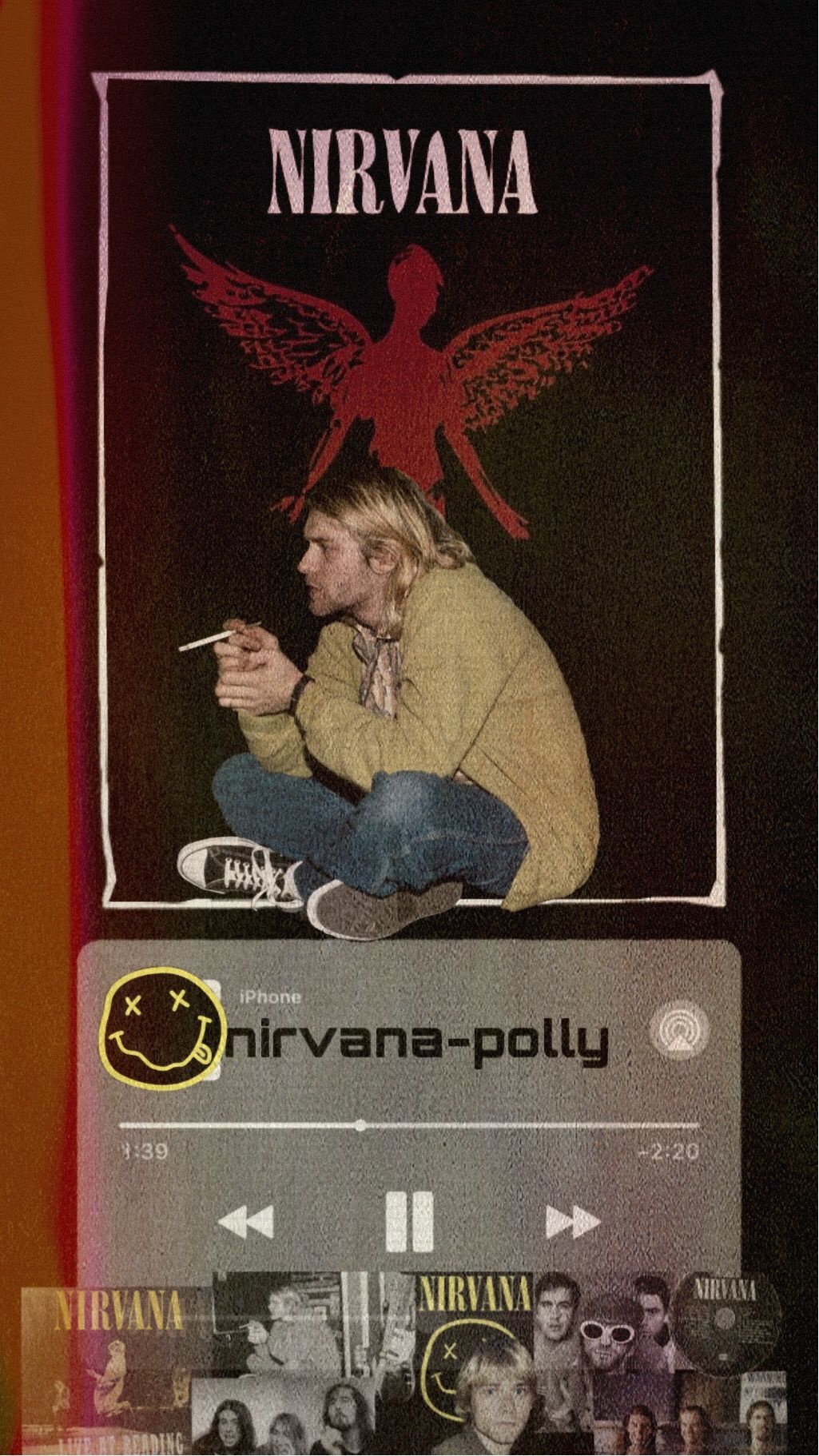 A poster of nirvana with an angel on it - Nirvana