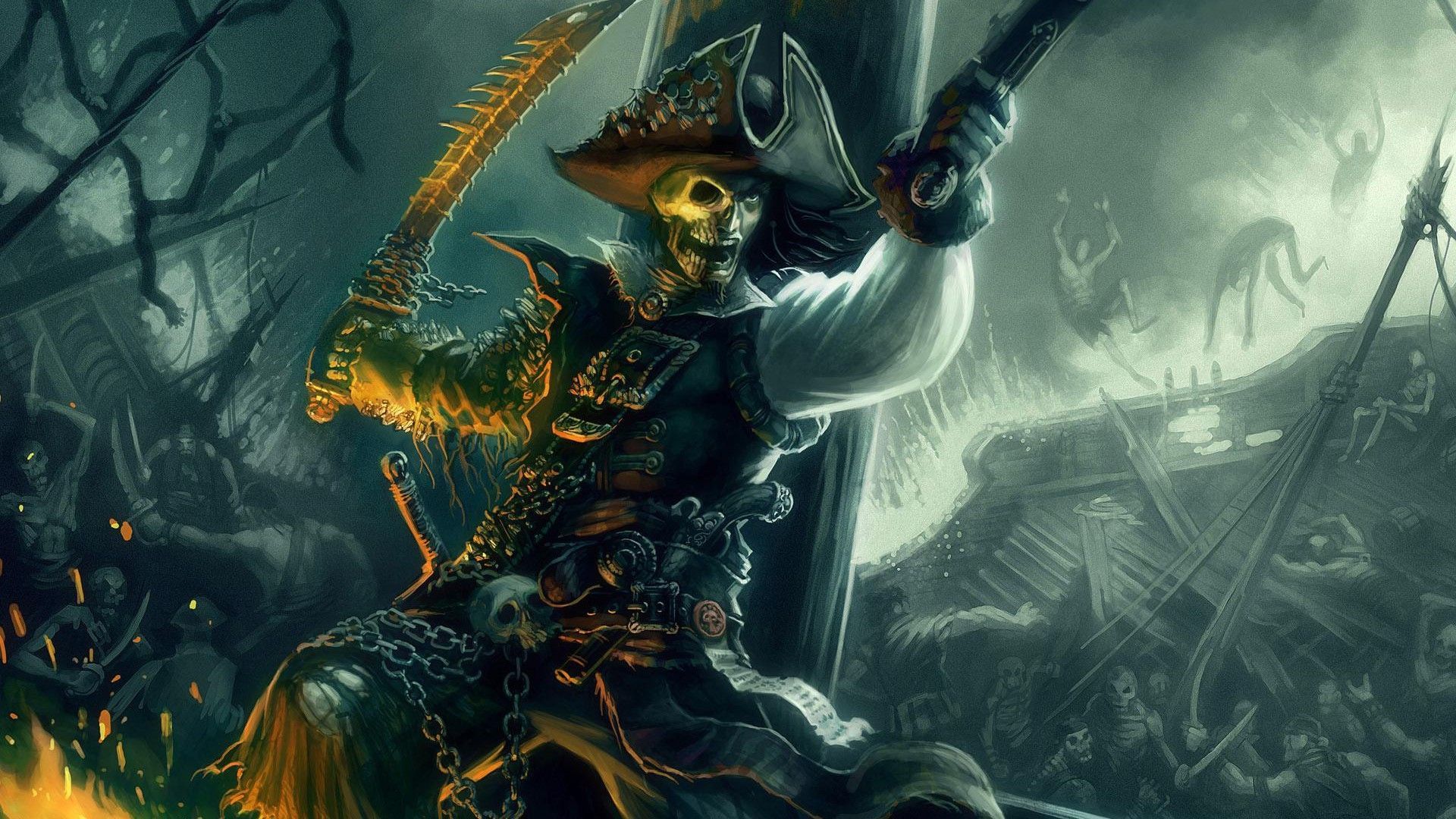 A pirate with his sword and hat - Pirate