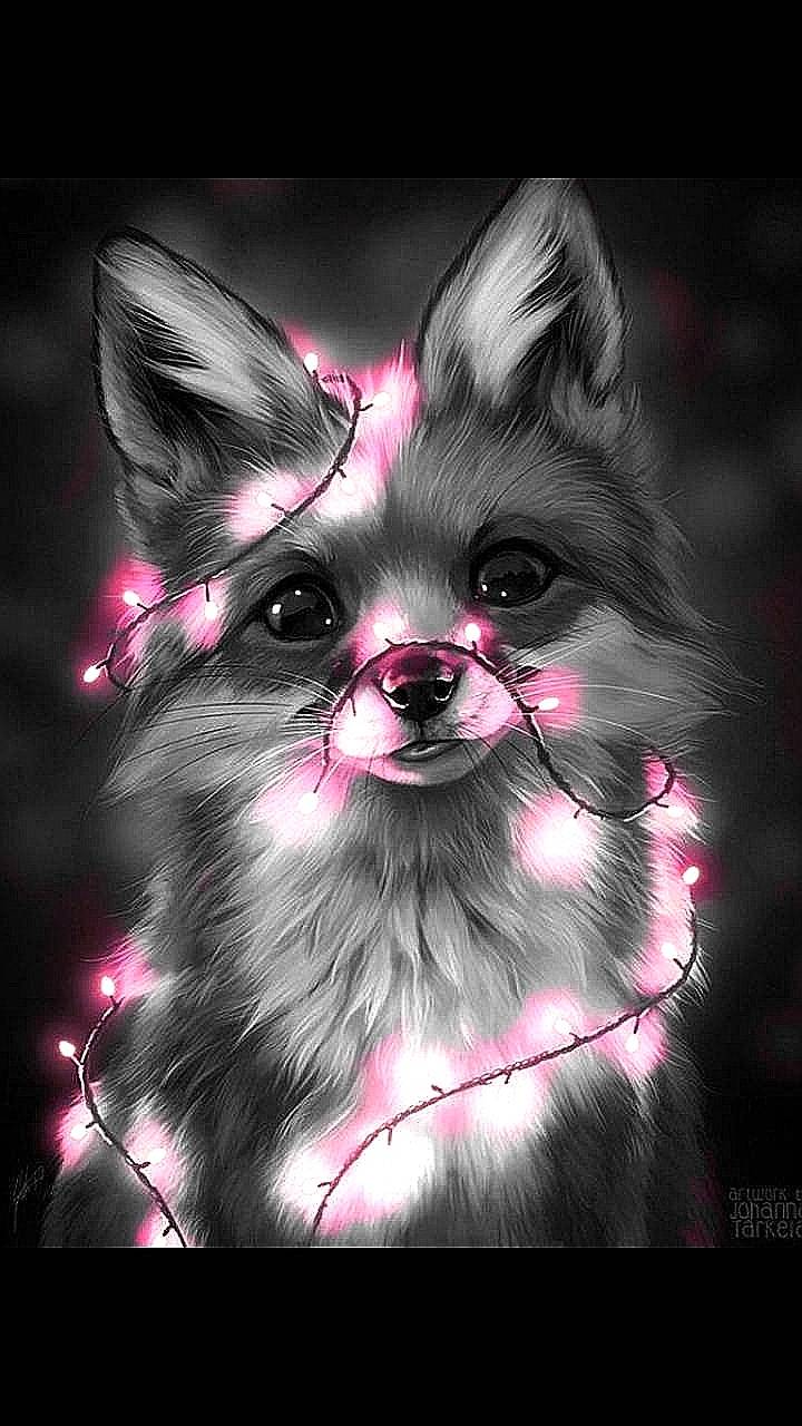Pink Fox Wallpaper
