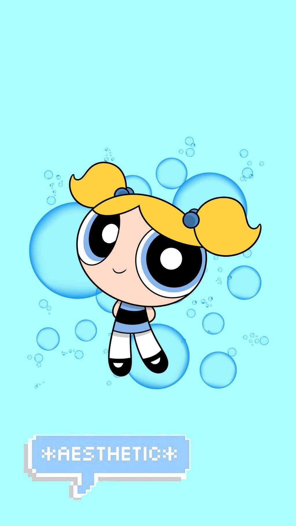 Powerpuff Girls Bubbles wallpaper I made for my phone! - Bubbles