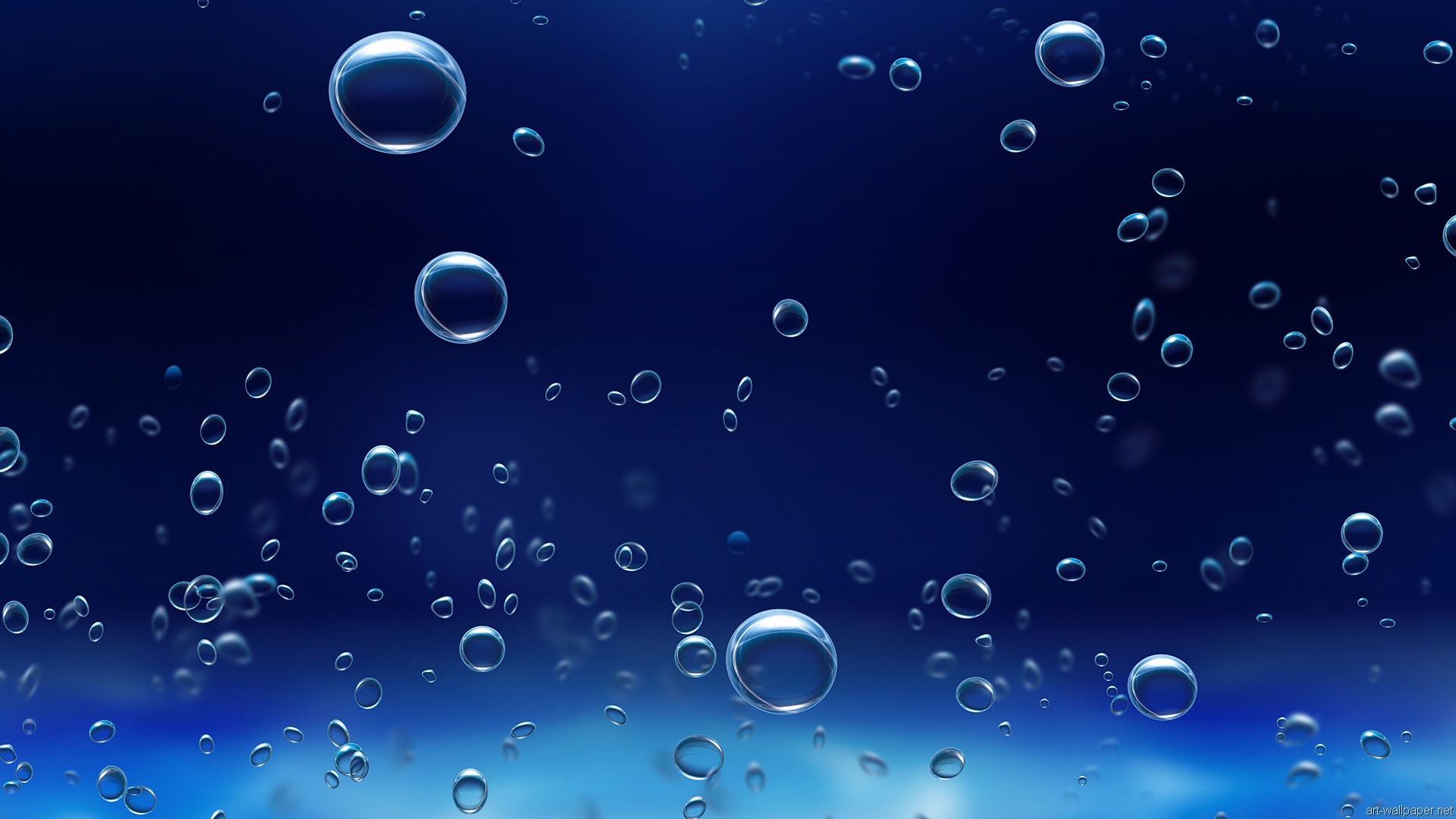 Bubbles on the water wallpaper - Photography wallpapers - #23398 - Bubbles