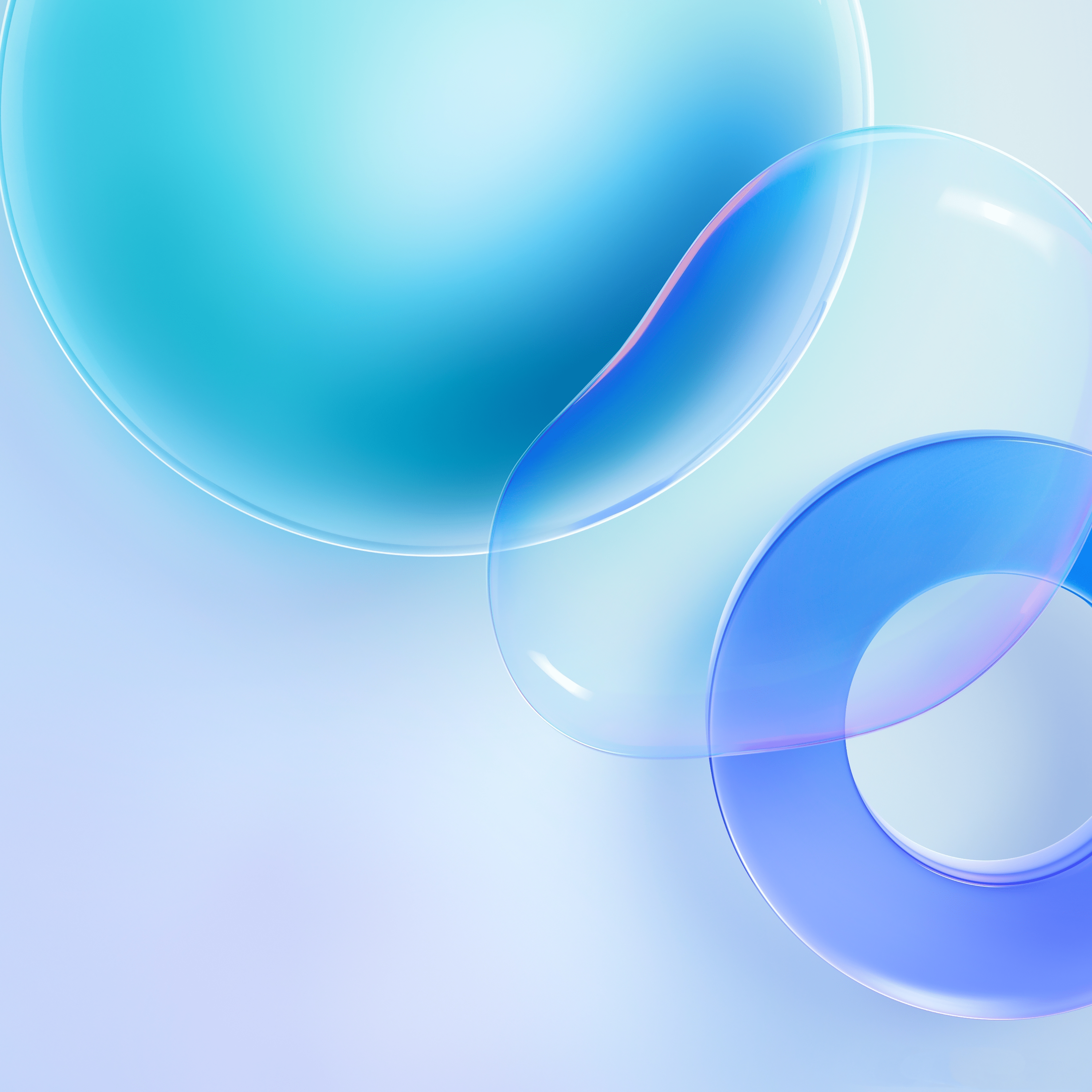 A blue and purple background with circles - Bubbles
