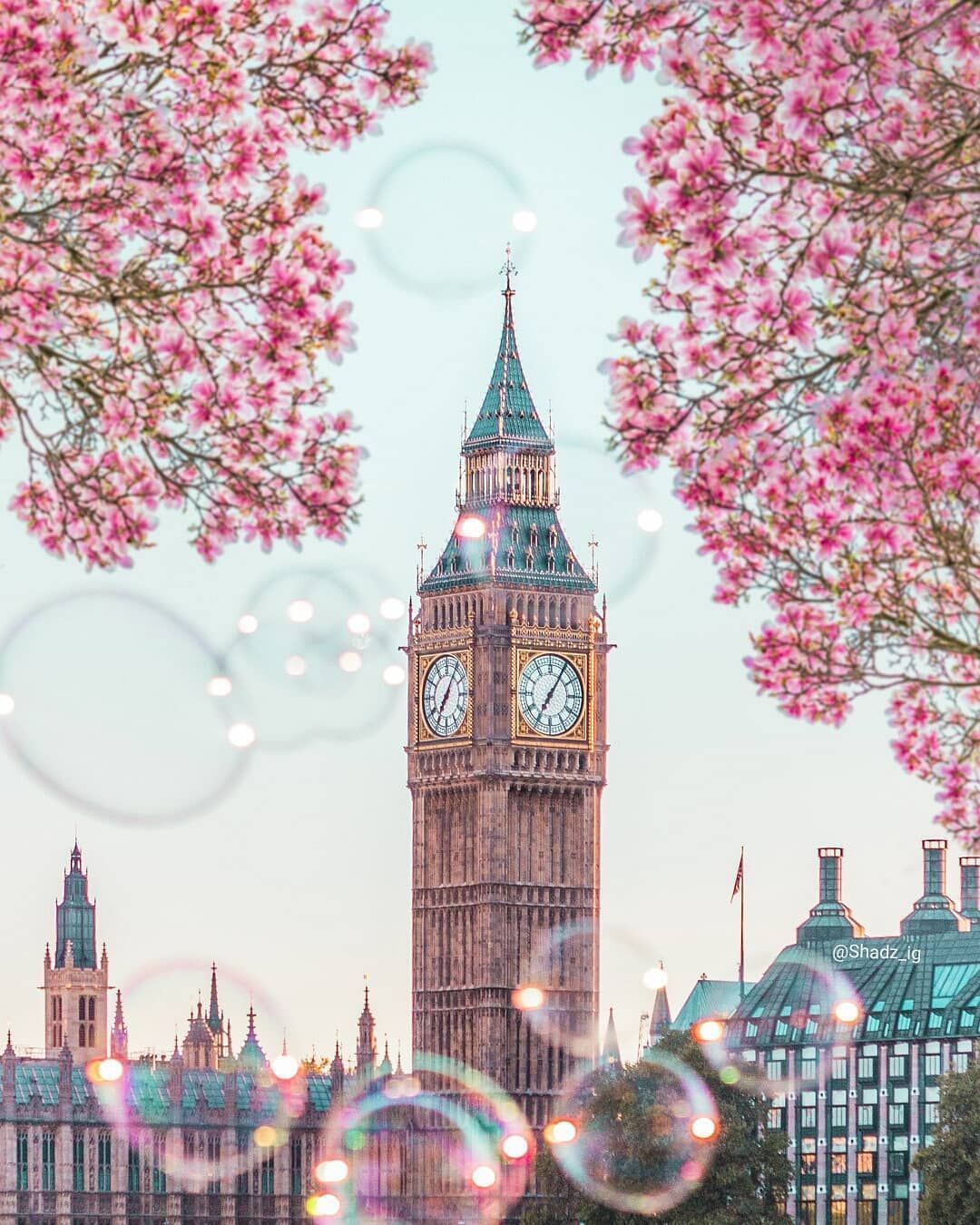 Aesthetic image of the Big Ben clock tower in London, England. - London