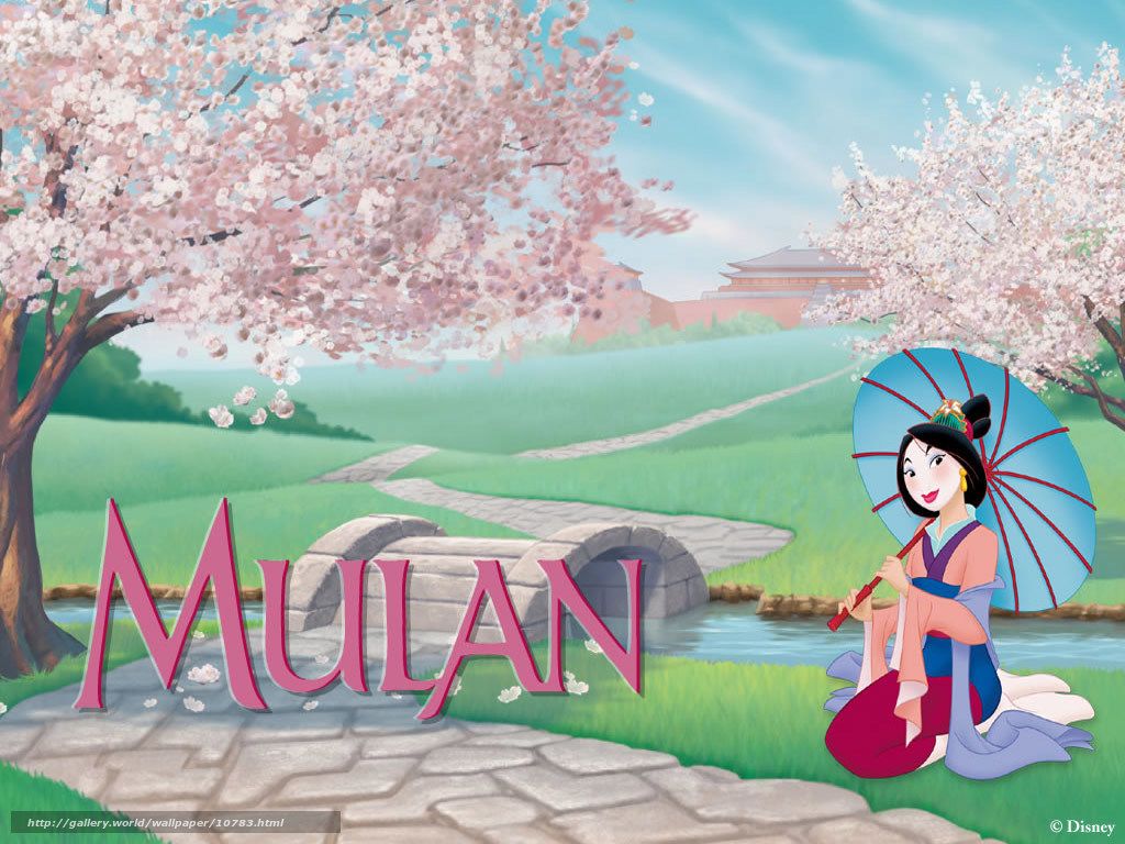 Mulan wallpaper with title of the movie - Mulan