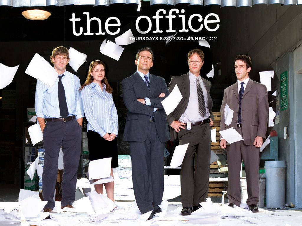 The office poster with people in suits and ties - The Office