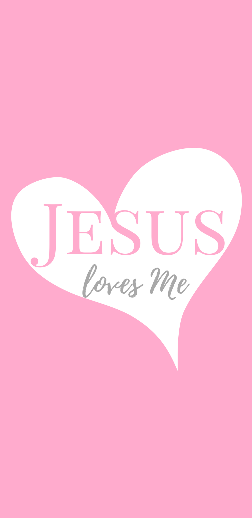 A pink heart with the words jesus lovess me - Jesus, Christian