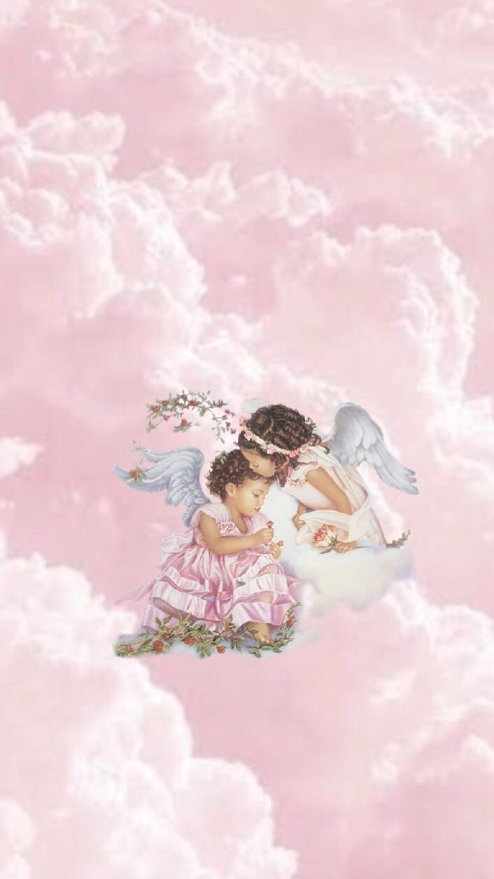 Two angels on a cloud wallpaper - Angels