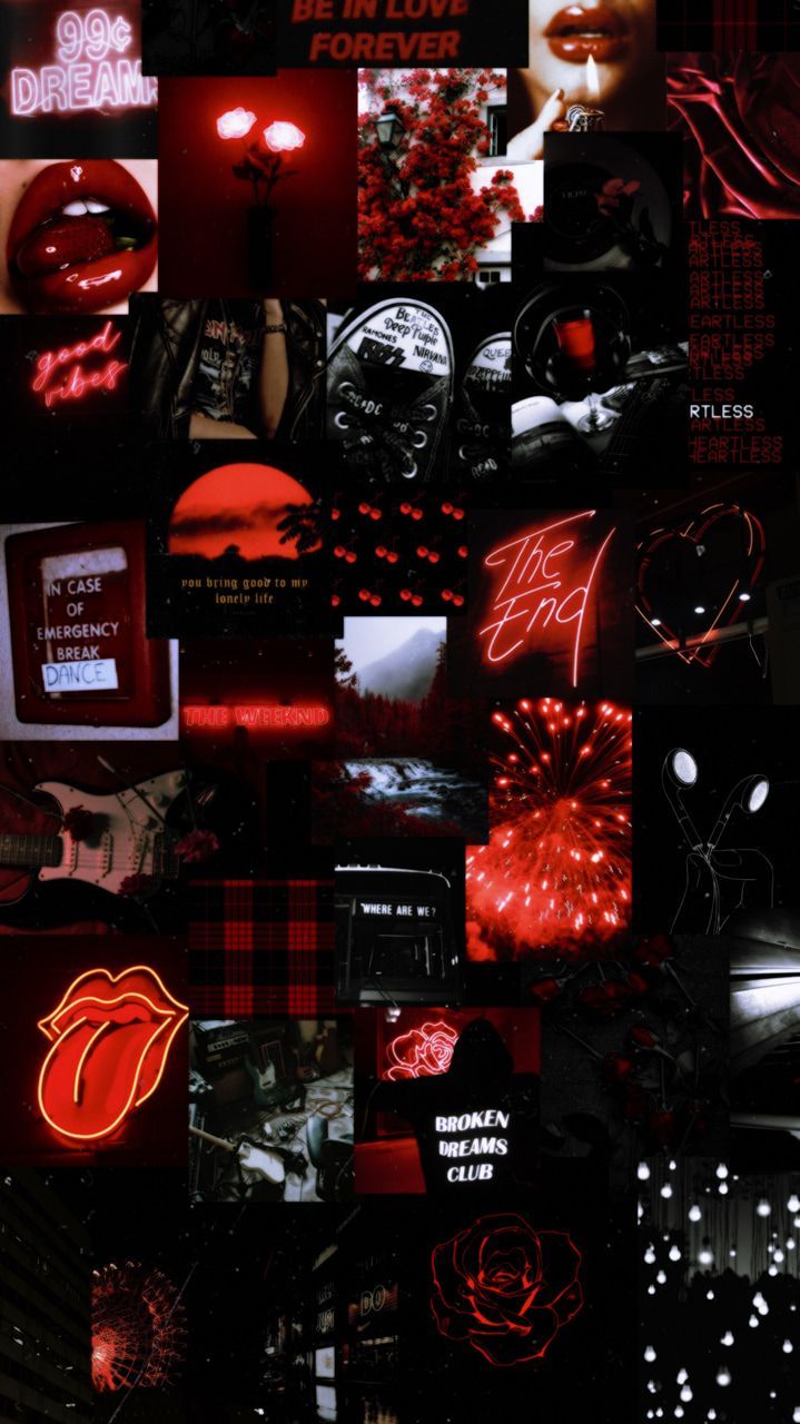Red aesthetic wallpaper for phone background. - Dark red
