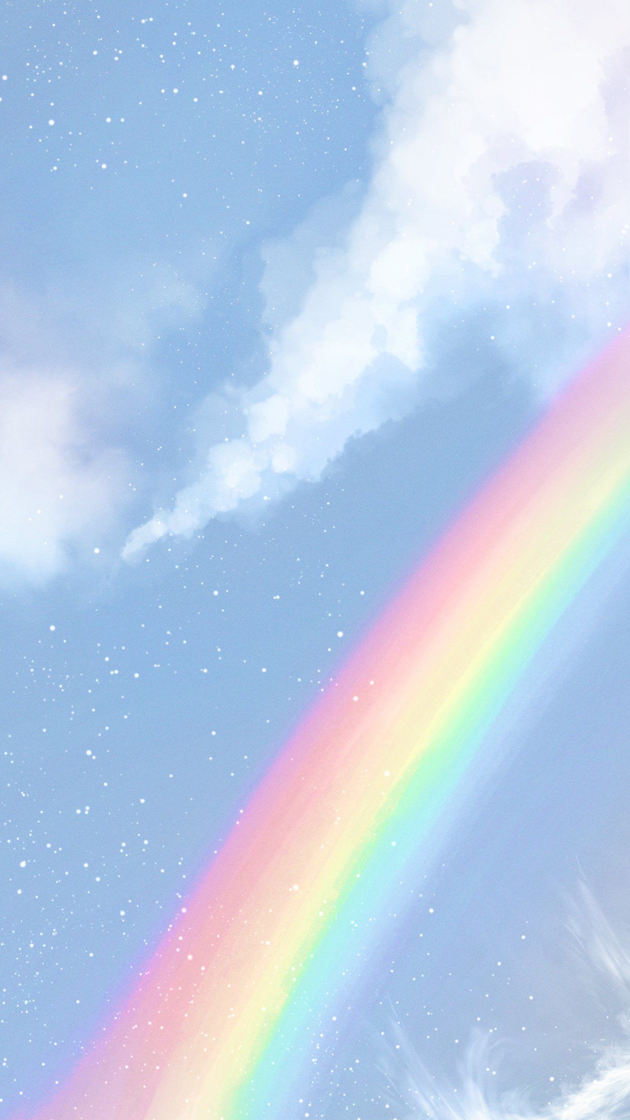 A rainbow in the sky - Pastel rainbow, pride