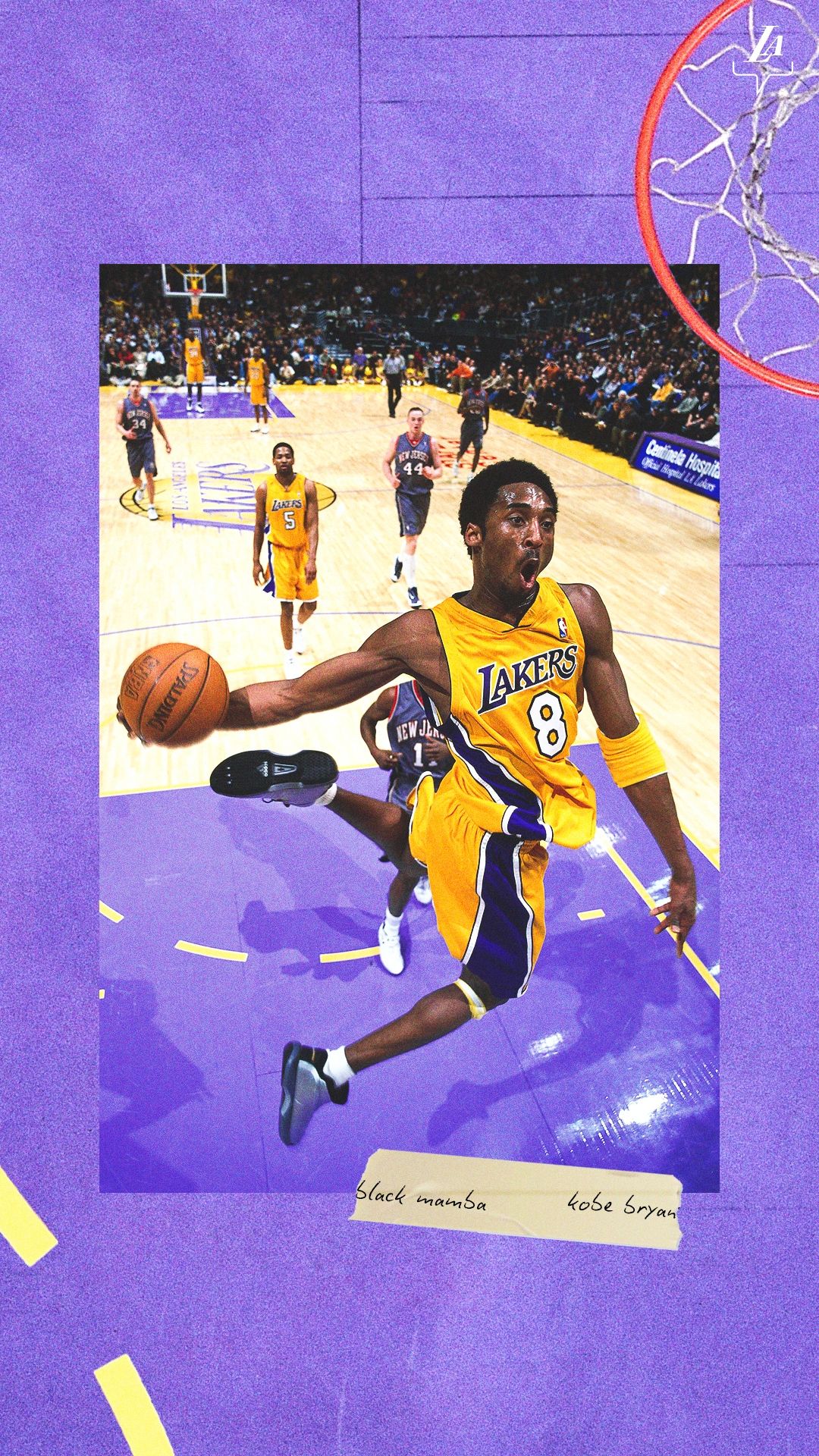 Kobe Bryant wallpaper for iPhone and Android with high-resolution 1080x1920 pixel. You can use this wallpaper for your iPhone 5, 6, 7, 8, X, XS, XR backgrounds, Mobile Screensaver, or iPad Lock Screen - NBA, basketball