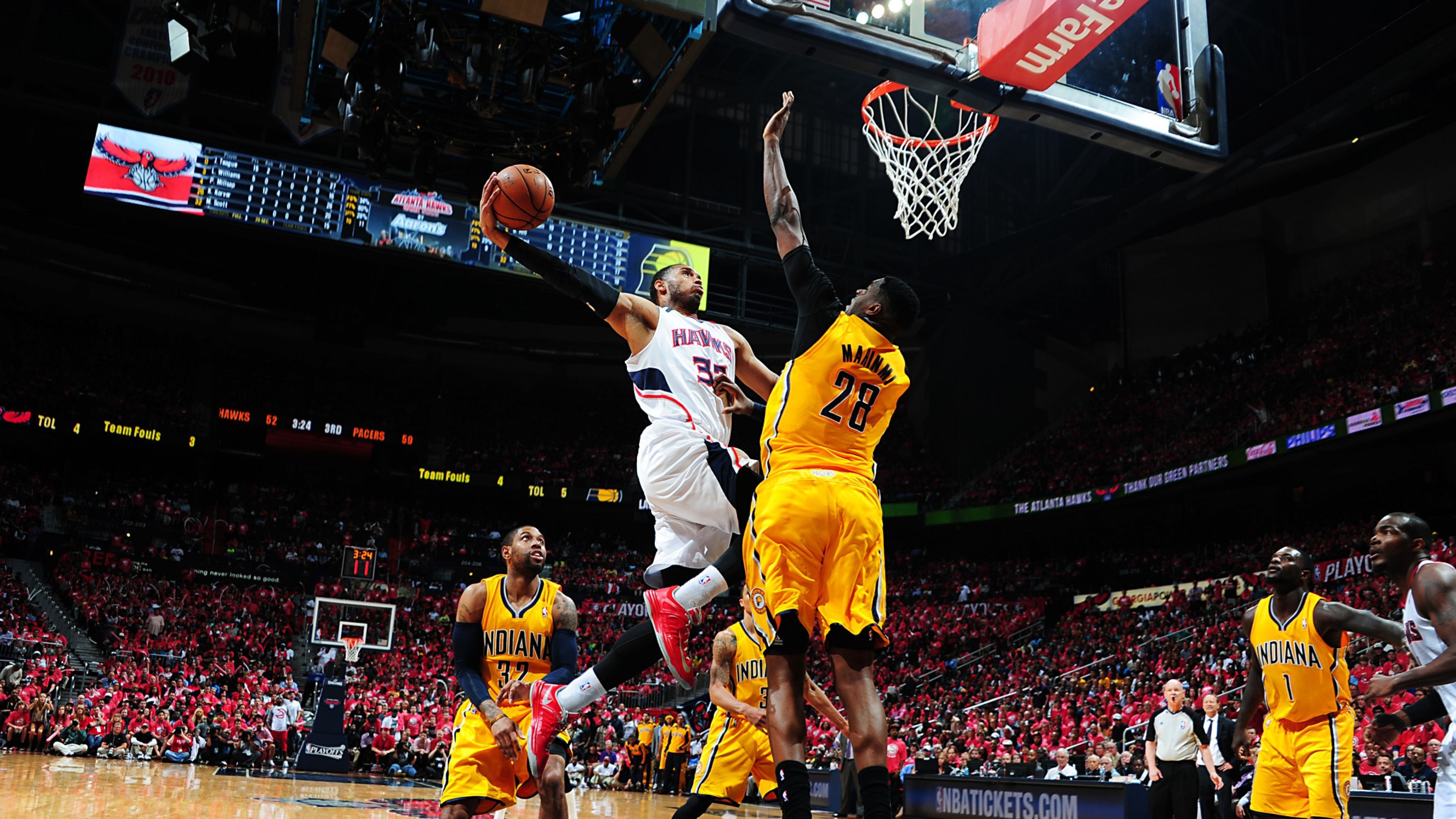 The Atlanta Hawks and Indiana Pacers are in the midst of a tight Eastern Conference battle. - NBA