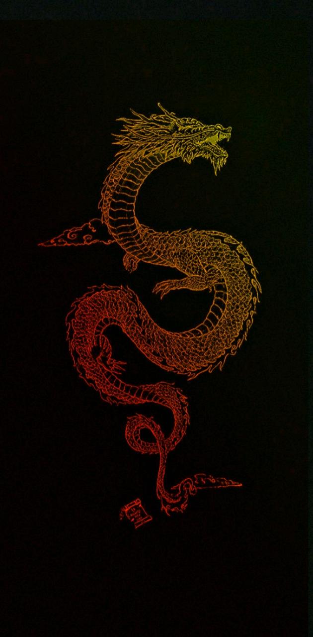 Colorful dragon wallpaper