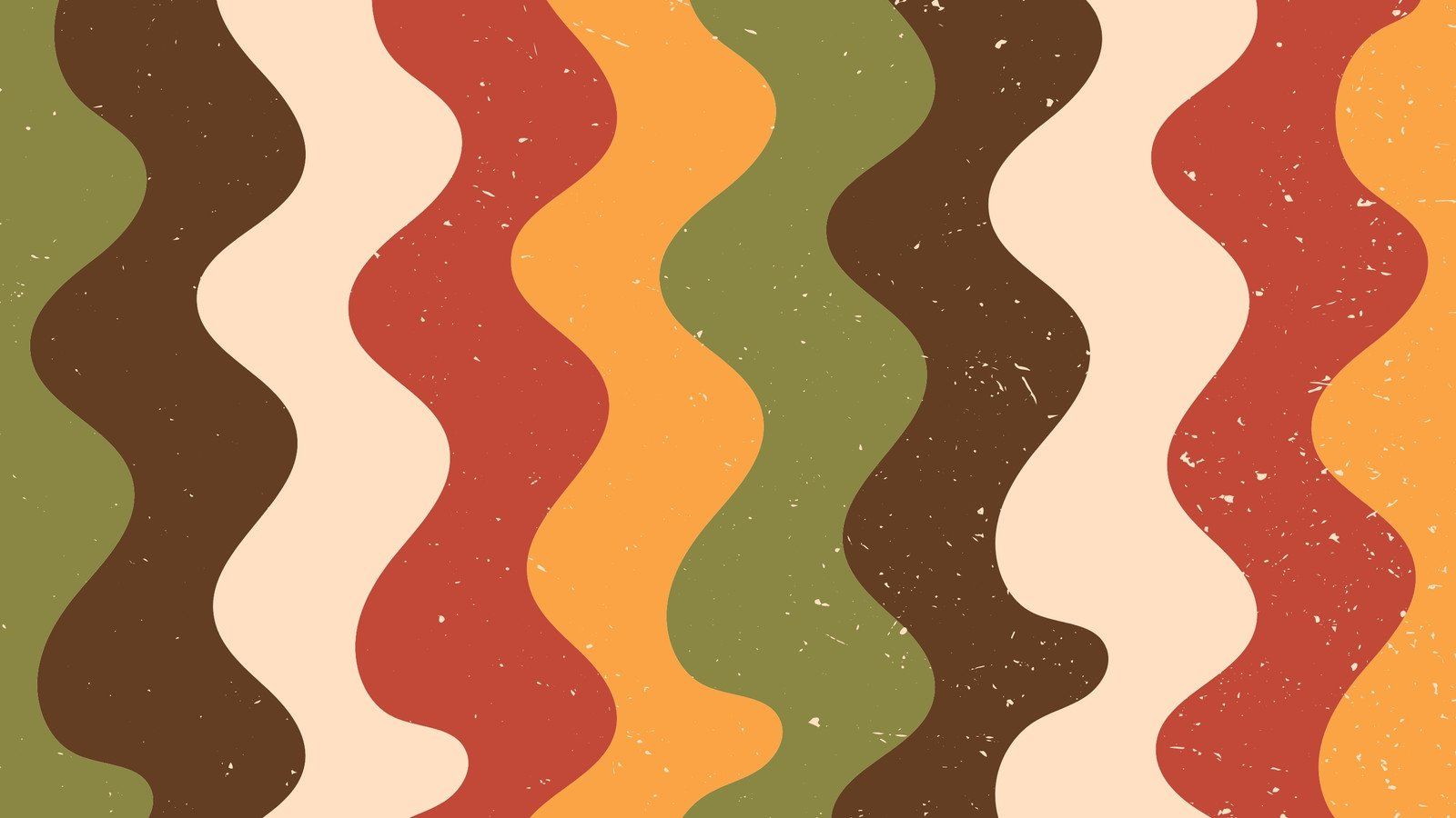 A pattern of wavy lines in different colors - 70s