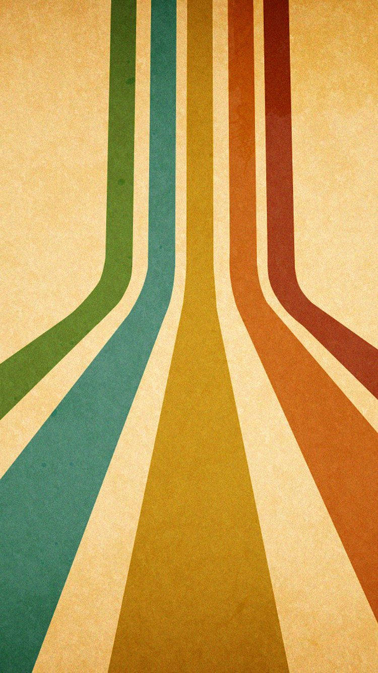 Download Muted Rainbow 70s Retro Aesthetic Wallpaper