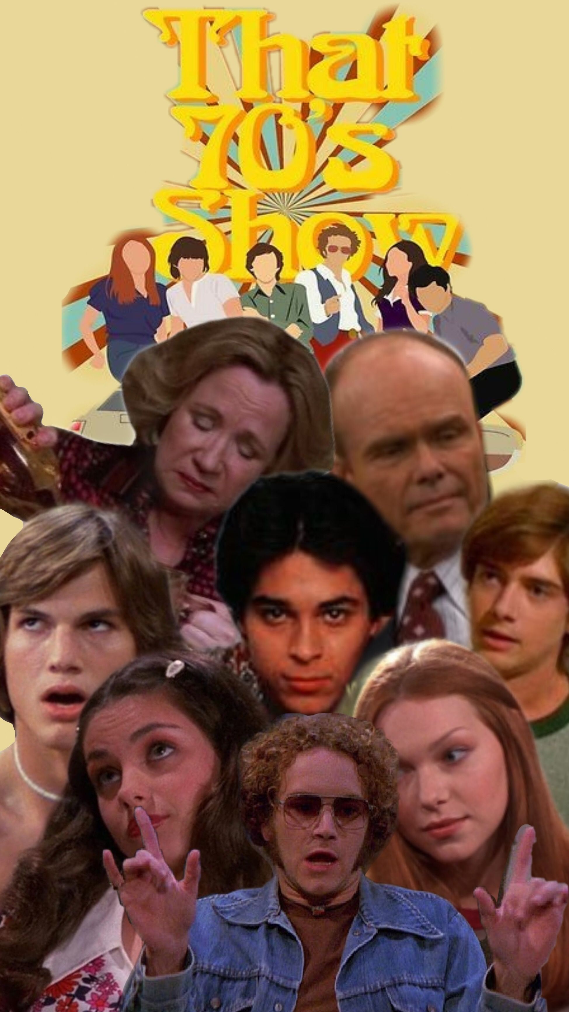 That 70s show poster with many characters - 70s