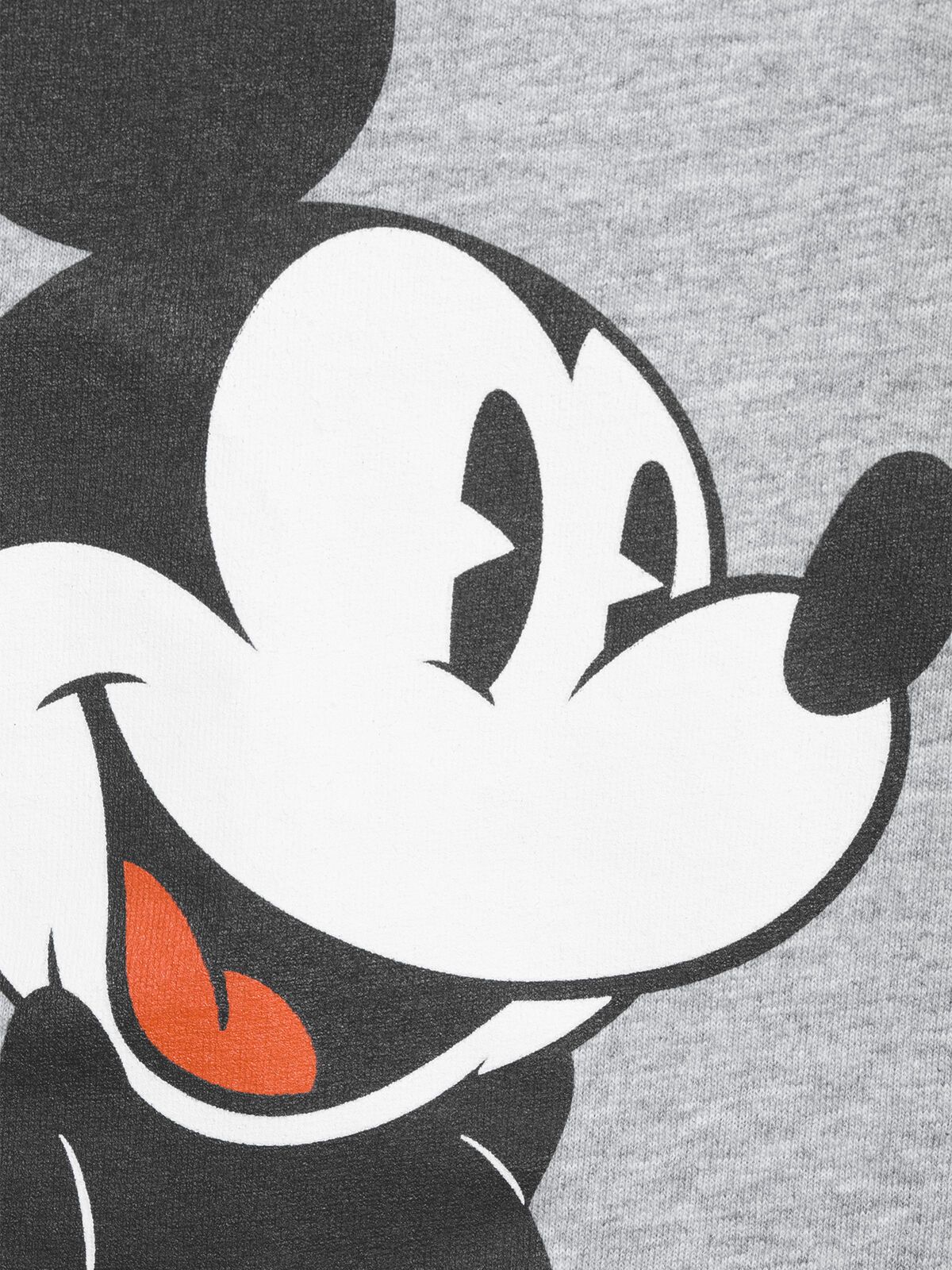 New Mens Vintage Mickey Graphic T Shirt, Heather Grey, Small