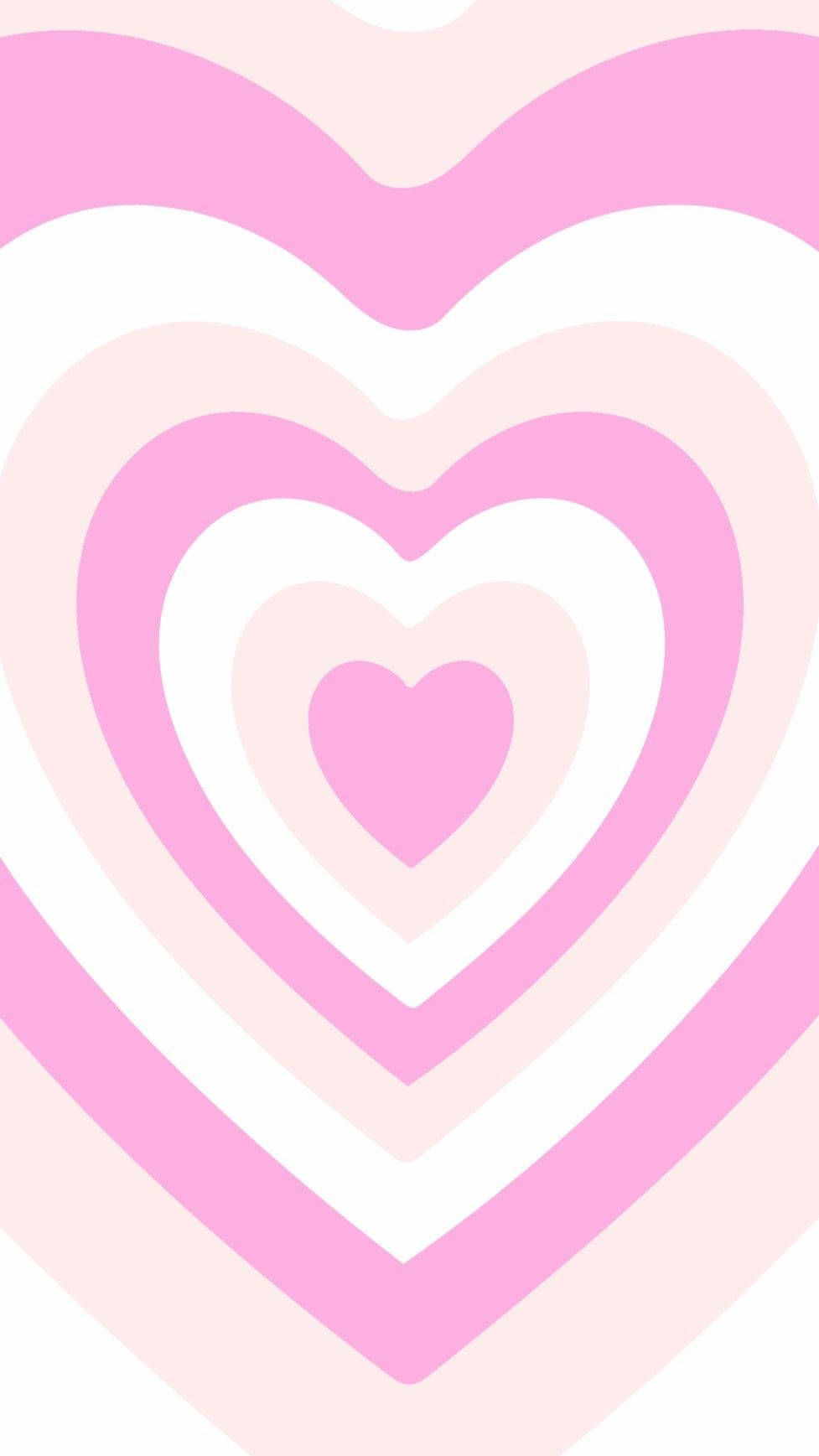 Download Light Magenta And Pastel Pink Heart Wallpaper