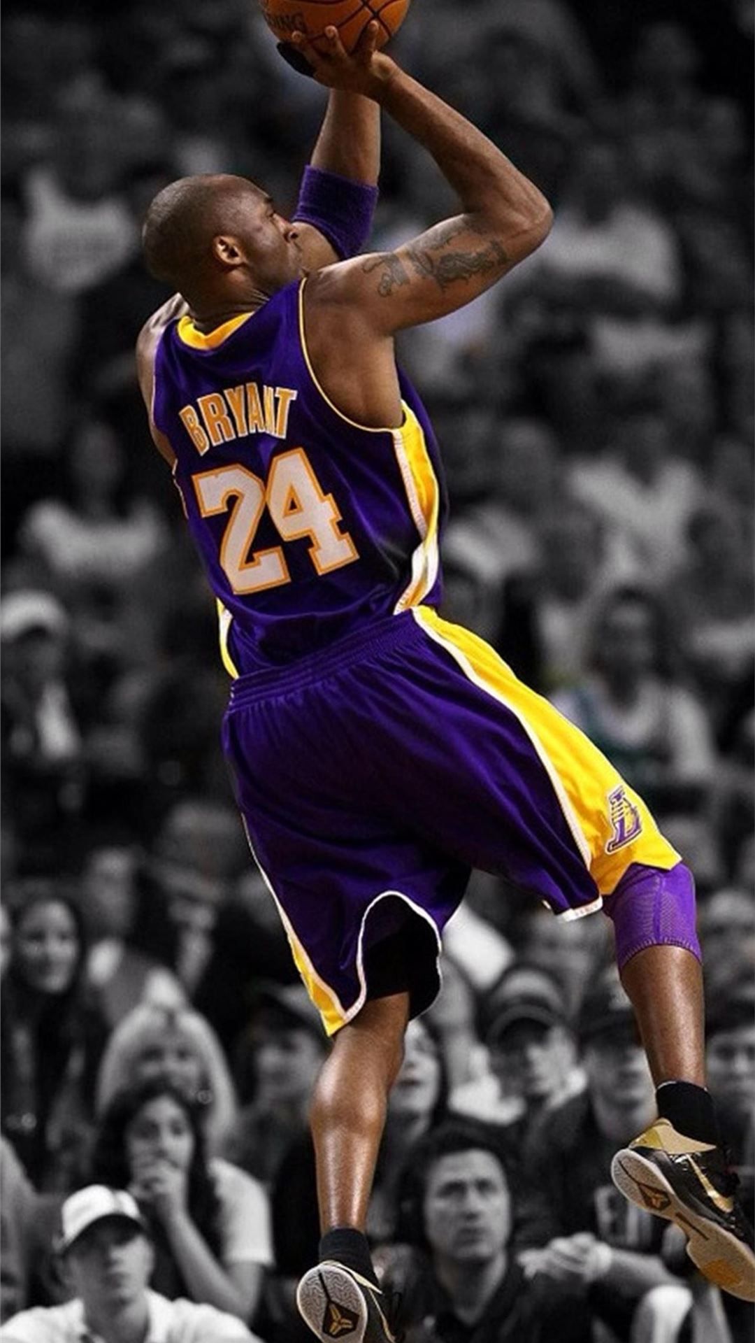 Kobe Bryant wallpaper for iPhone with resolution 1080X1920 pixel. You can make this wallpaper for your iPhone 5, 6, 7, 8, X backgrounds, Mobile Screensaver, or iPad Lock Screen - NBA