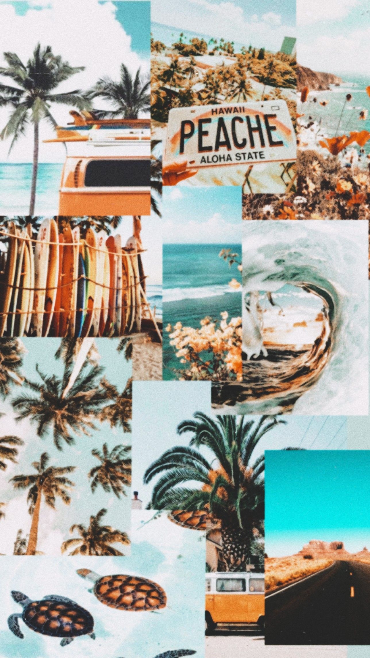 Summer vibes wallpaper. Beach wall collage, Summer wallpaper, Preppy wallpaper