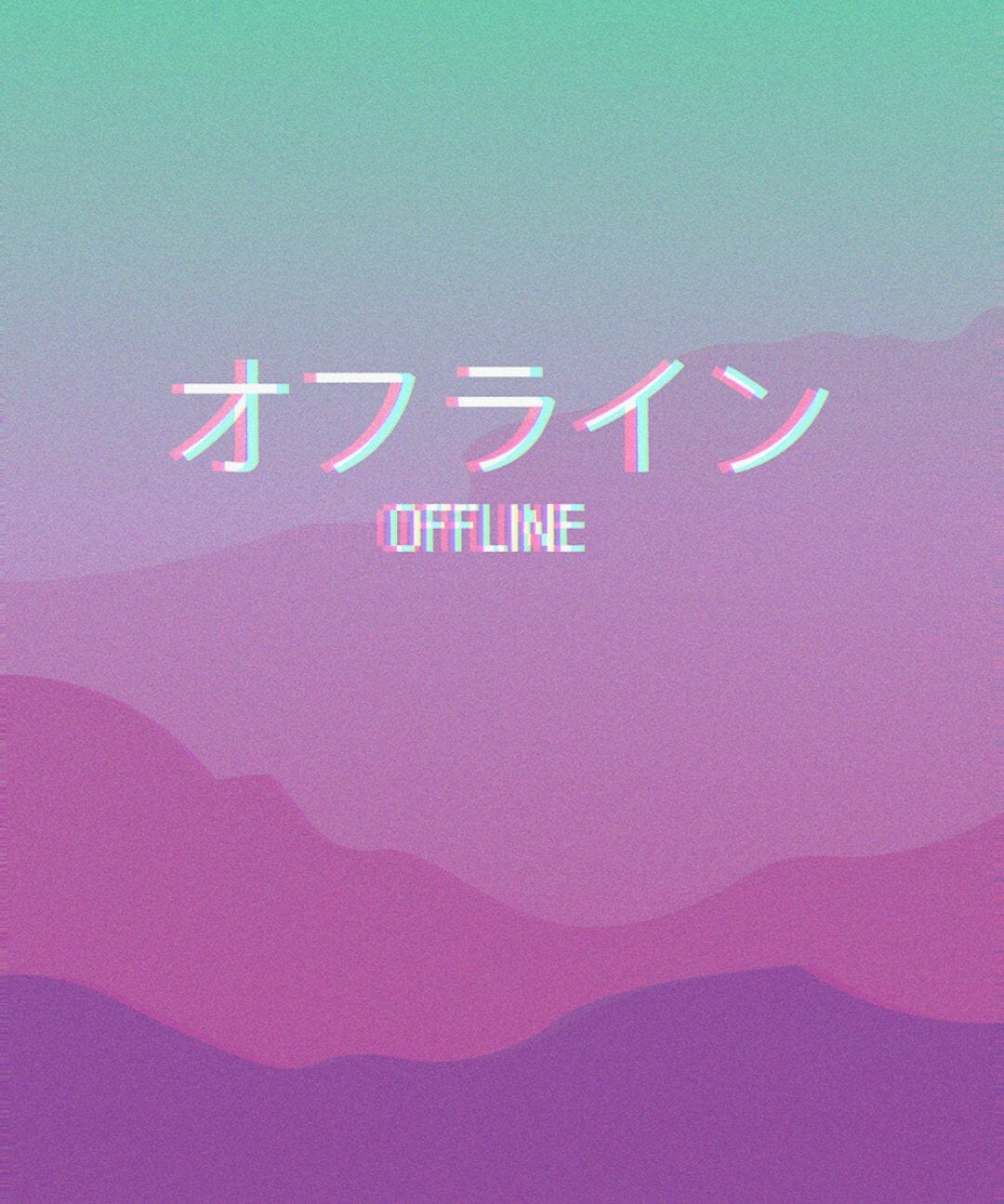 Aesthetic anime background with the word 