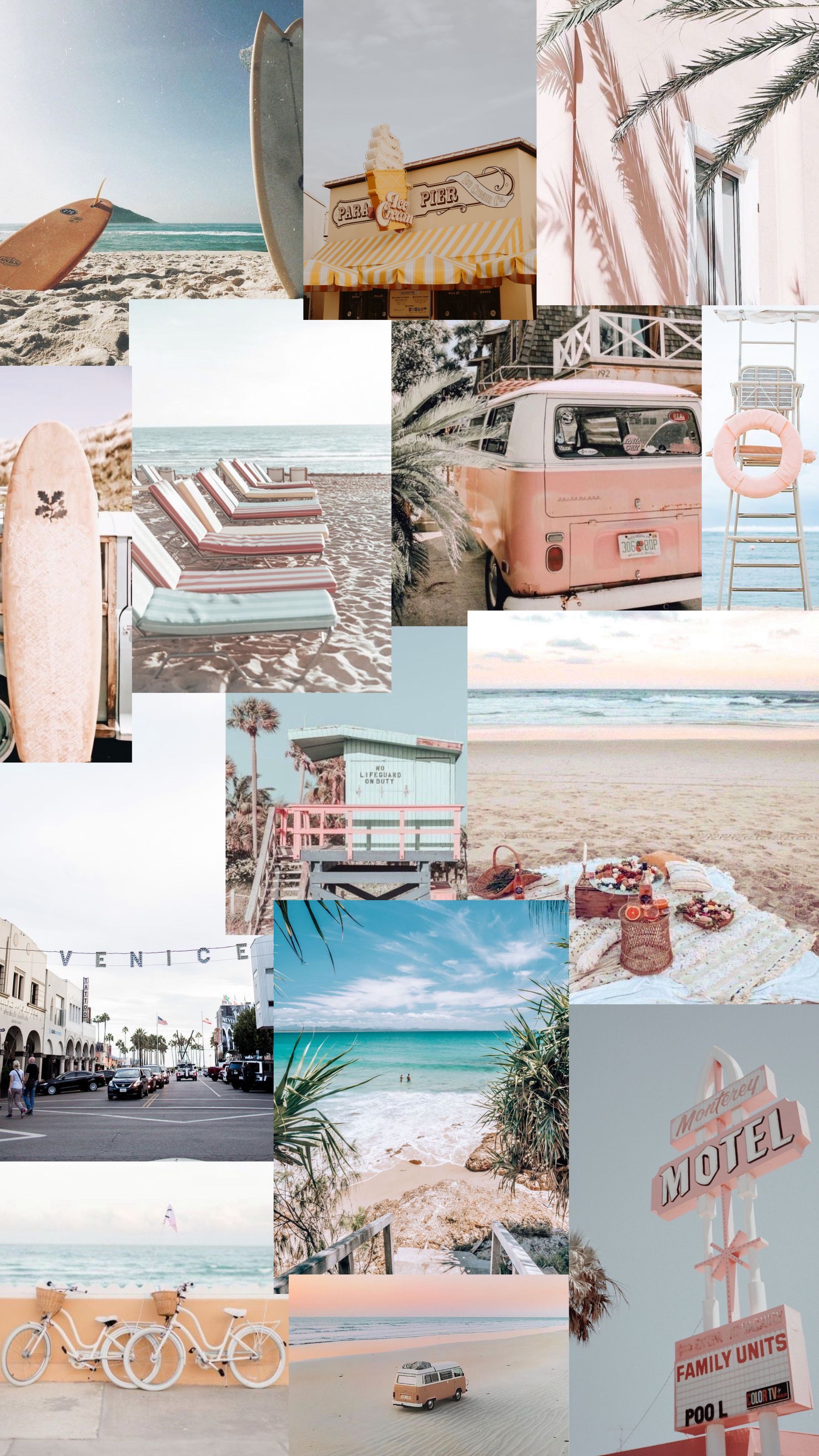 Summer Collage Aesthetic Wallpaper