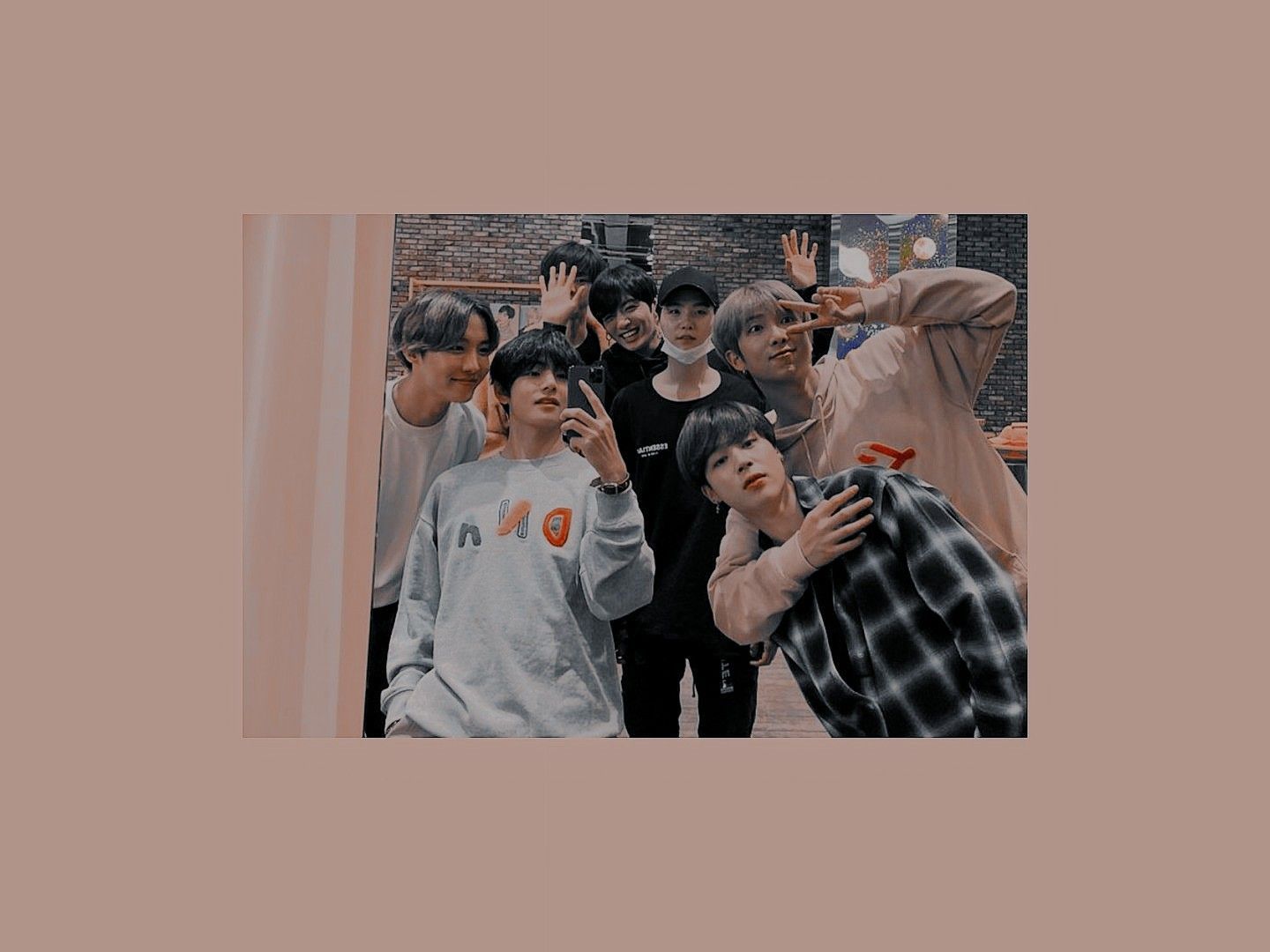 A group of BTS members taking a selfie - BTS