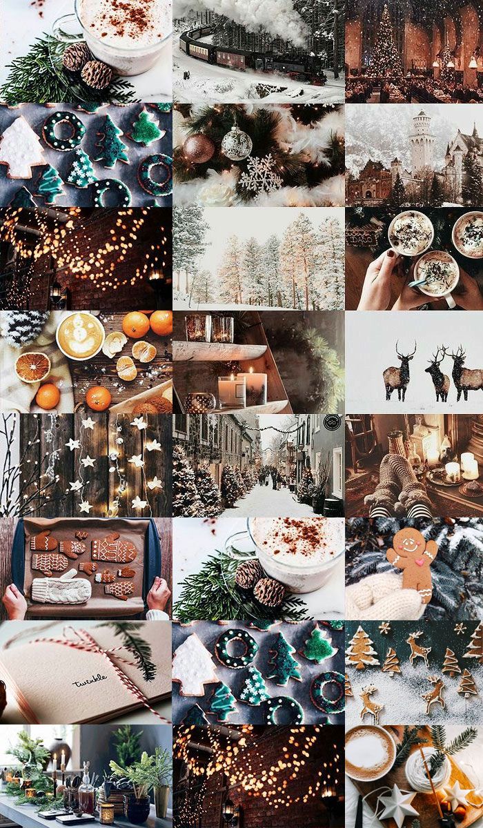 Christmas Collage Aesthetic Ideas : Winter Wonderland Aesthetic