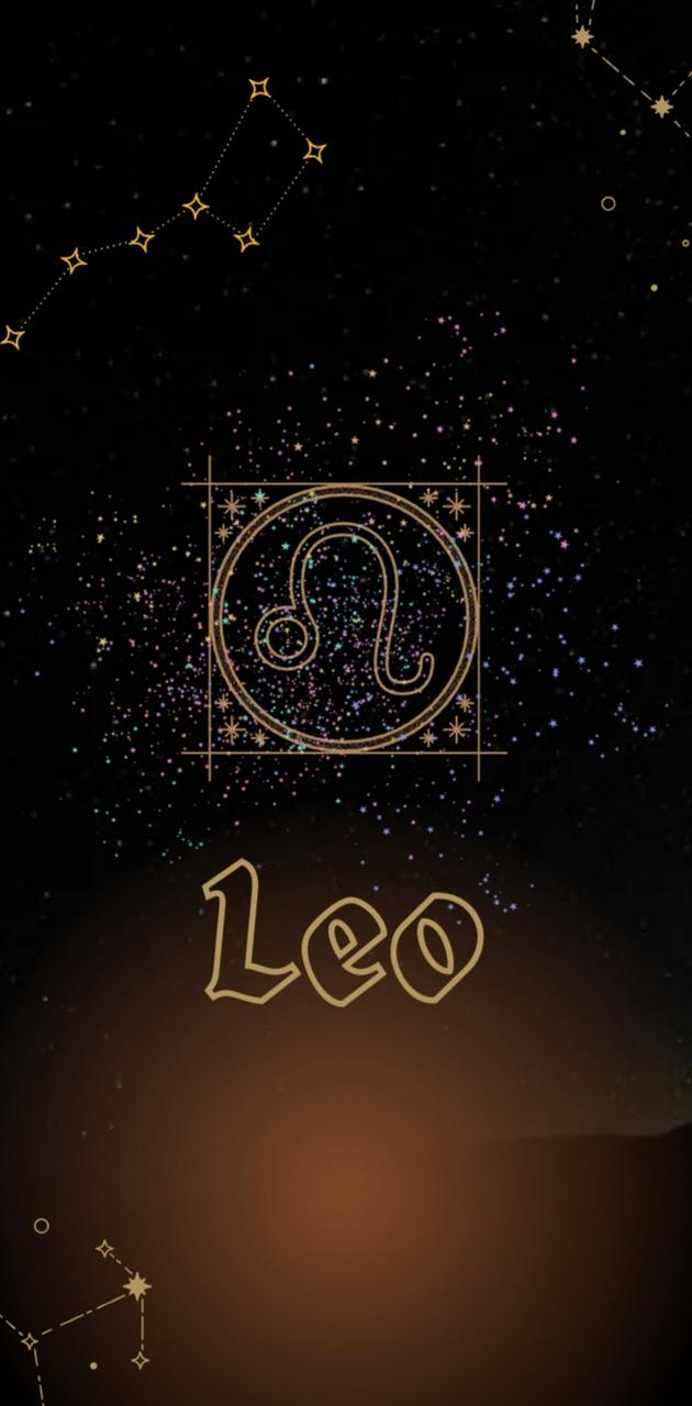 Leo zodiac sign backgr wallpaper