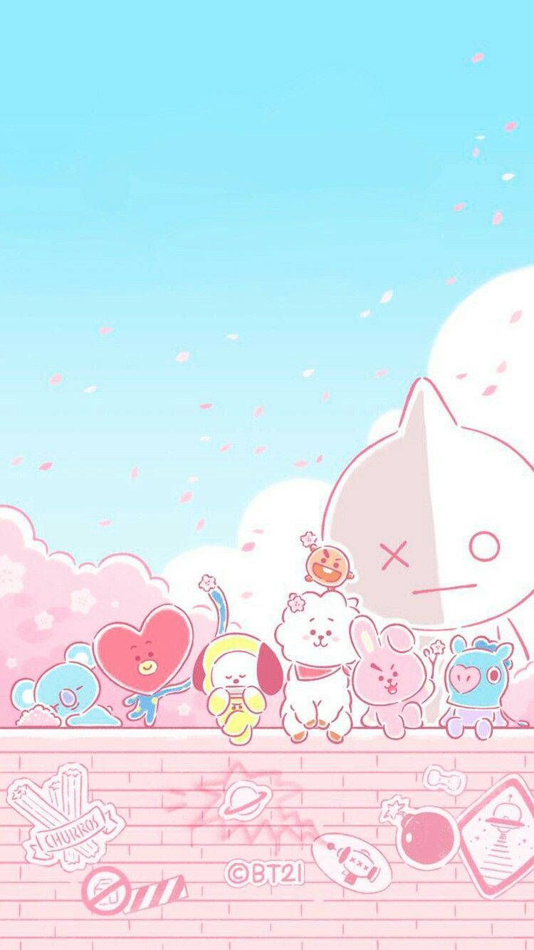 Download Bt21 Soft Aesthetic Wallpaper