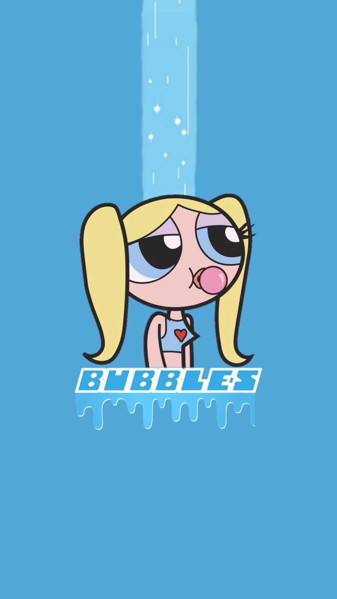 Bubbles from the Powerpuff Girls blowing bubbles - Bubbles