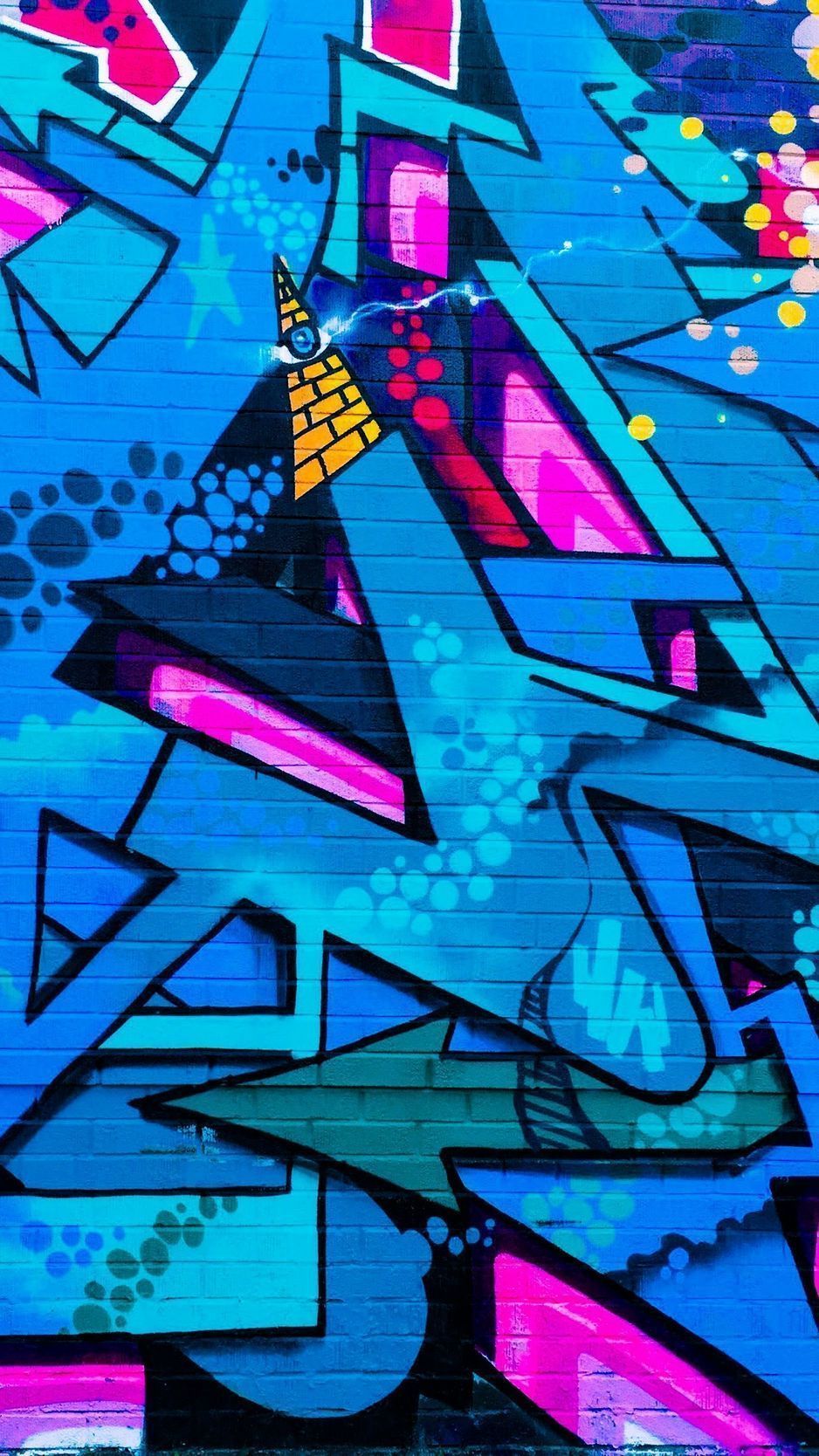 Download Wallpaper 938x1668 Graffiti, Street Art, Colorful, Wall, Urban Iphone 8 7 6s 6 For Parallax HD Background