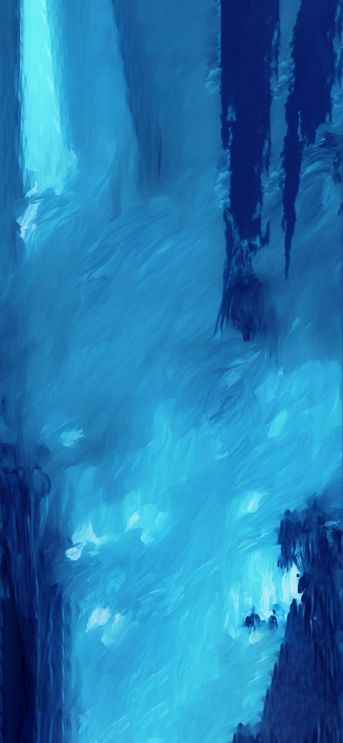 Abstract Art Blue Wallpaper Aesthetic Wallpaper iPhone