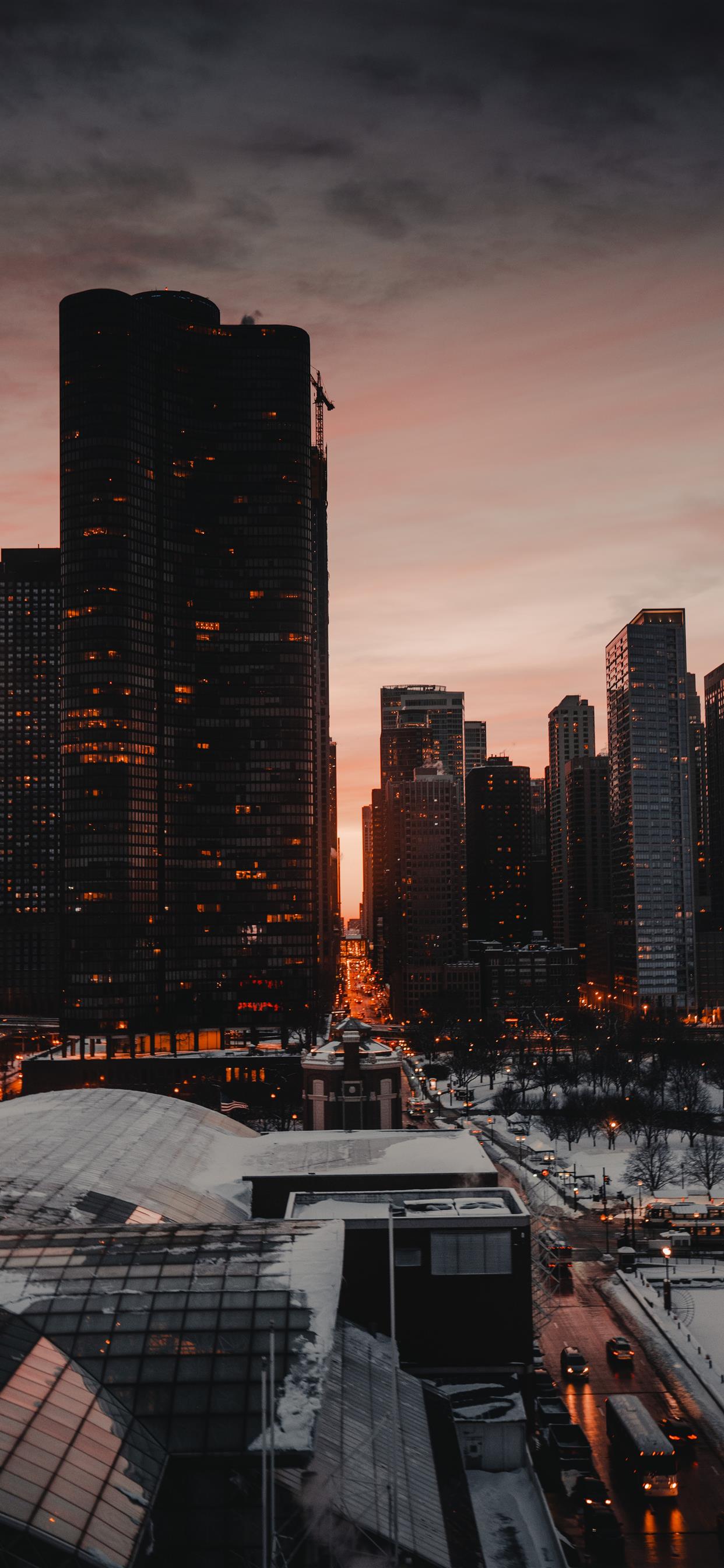 Chicago USA iPhone X Wallpaper Free Download
