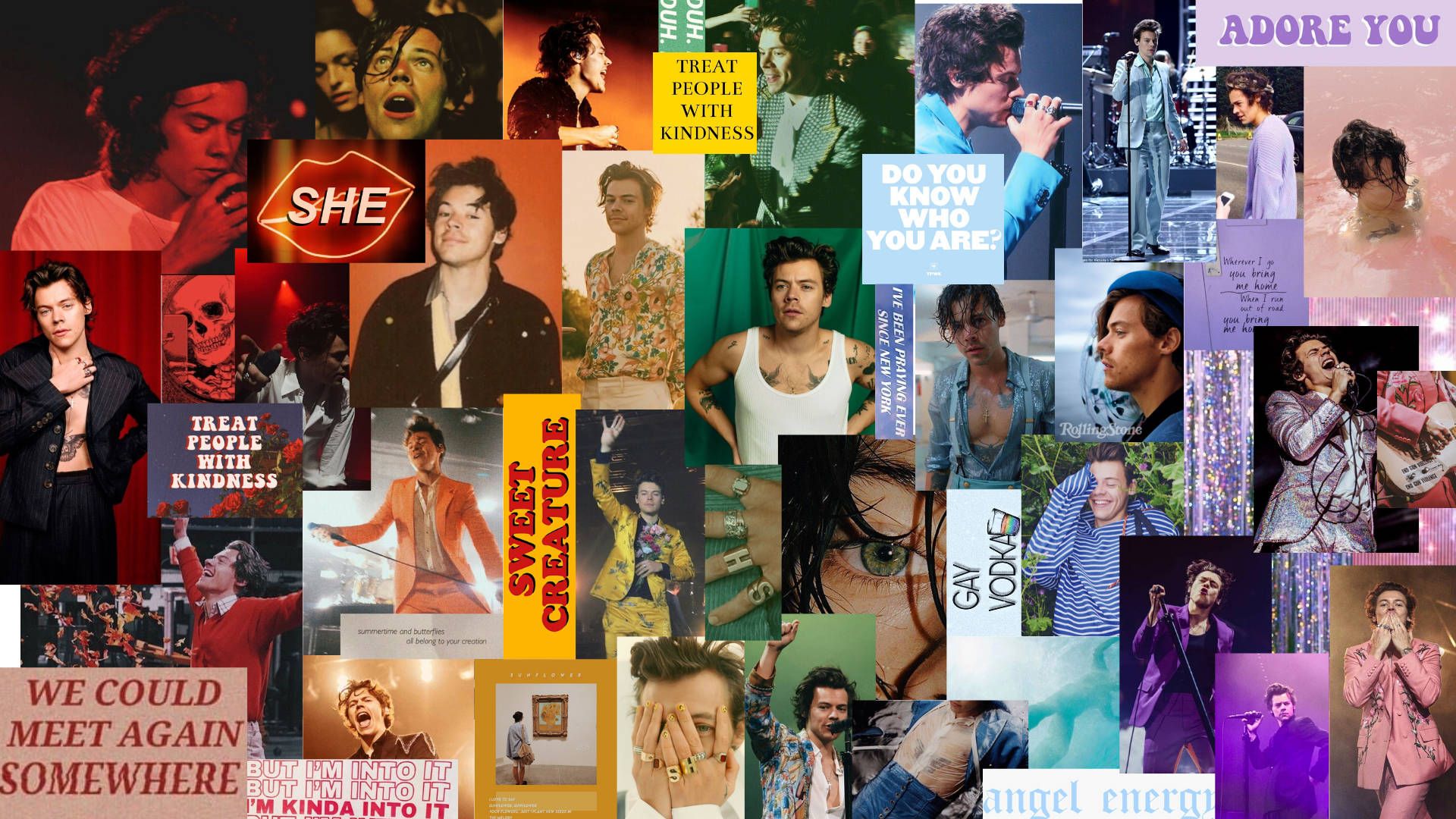 Harry Styles Collage wallpaper by melaniepham - Harry Styles