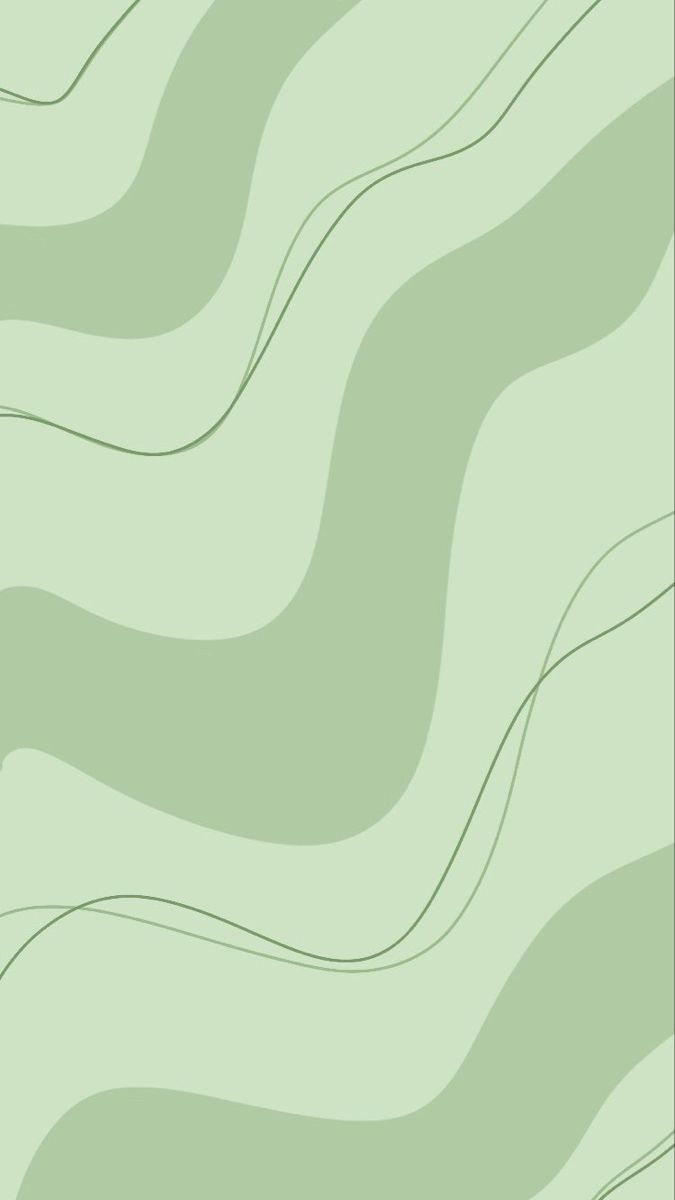 An abstract image of wavy lines in green - Light green, soft green